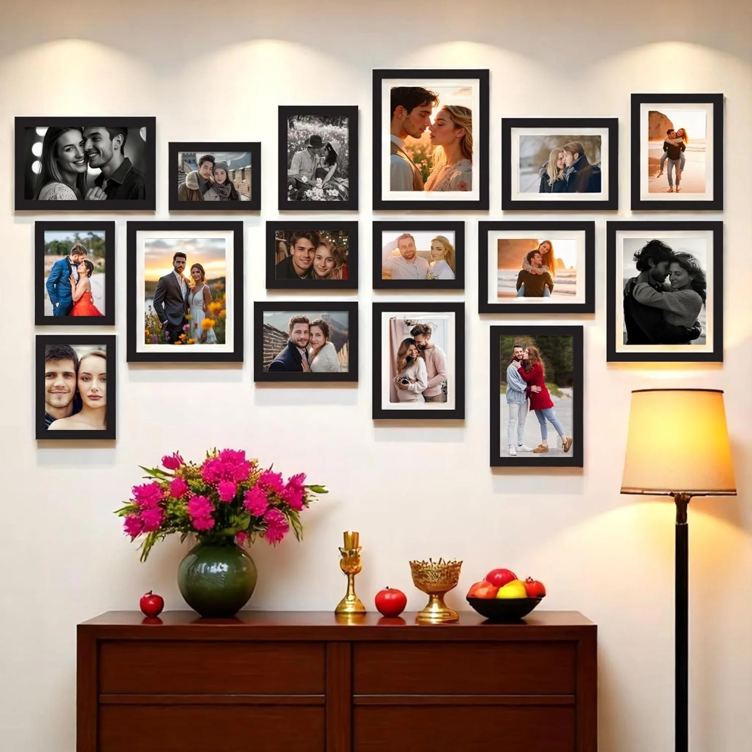 In-Depth Review: best photo frame set - Art Street Shooting Star Wall Photo Frames for living Room, Set of 16 Photo frames (Black) 6 Art Street Shooting Sta - view 5