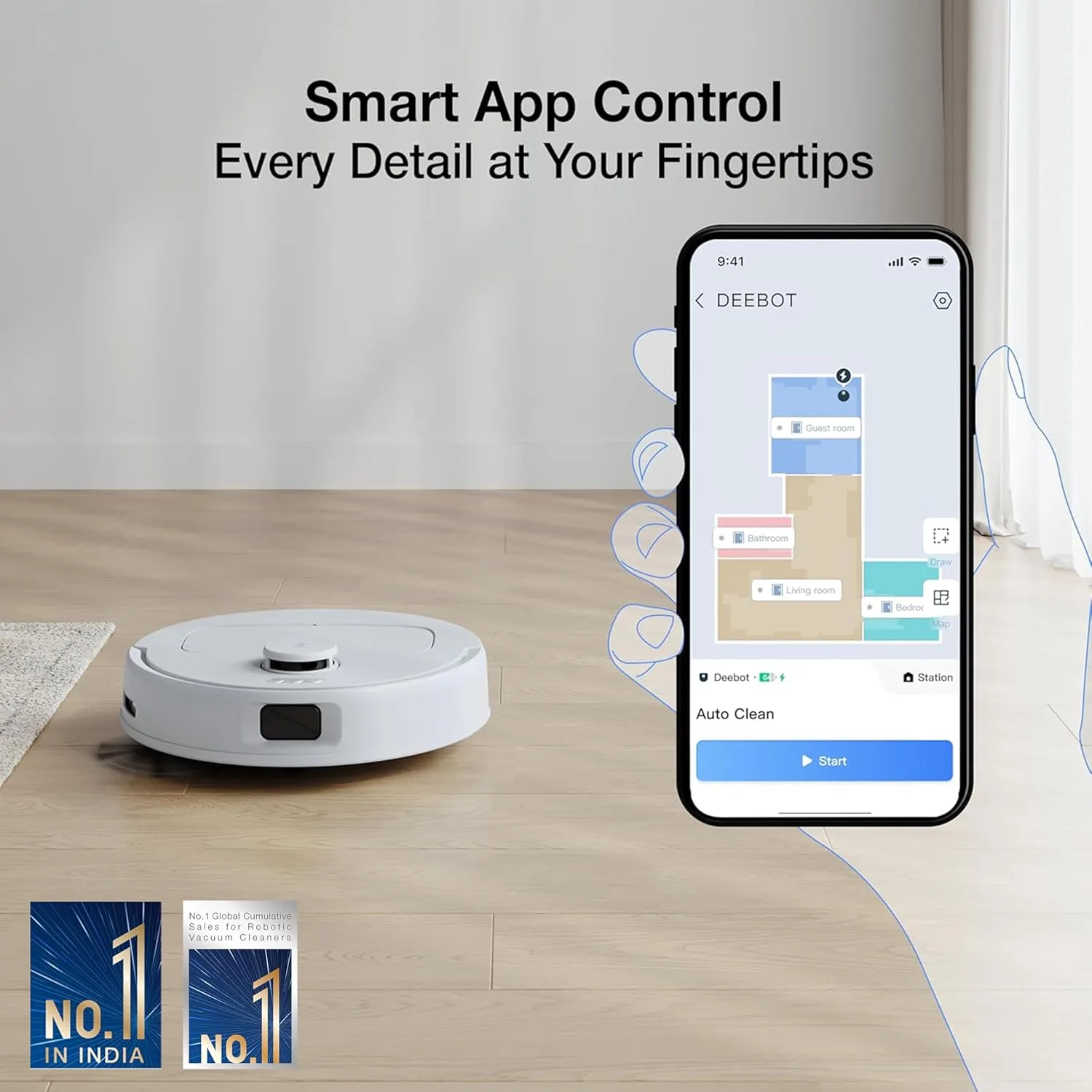 In-Depth Review: vacuum cleaner for home - ECOVACS DEEBOT N30 White 2 in 1 Robot Vacuum Cleaner & Mop, New Launch, 10000 Pa Suction, 5200mAh Battery, 3 ECOVACS DEEBOT N30 White 2 - view 2