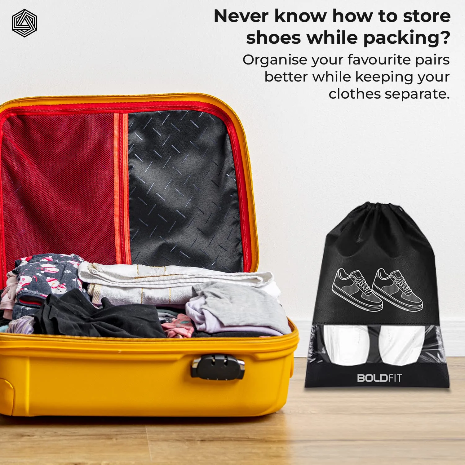 Boldfit Shoe Bag for Travel - view 3