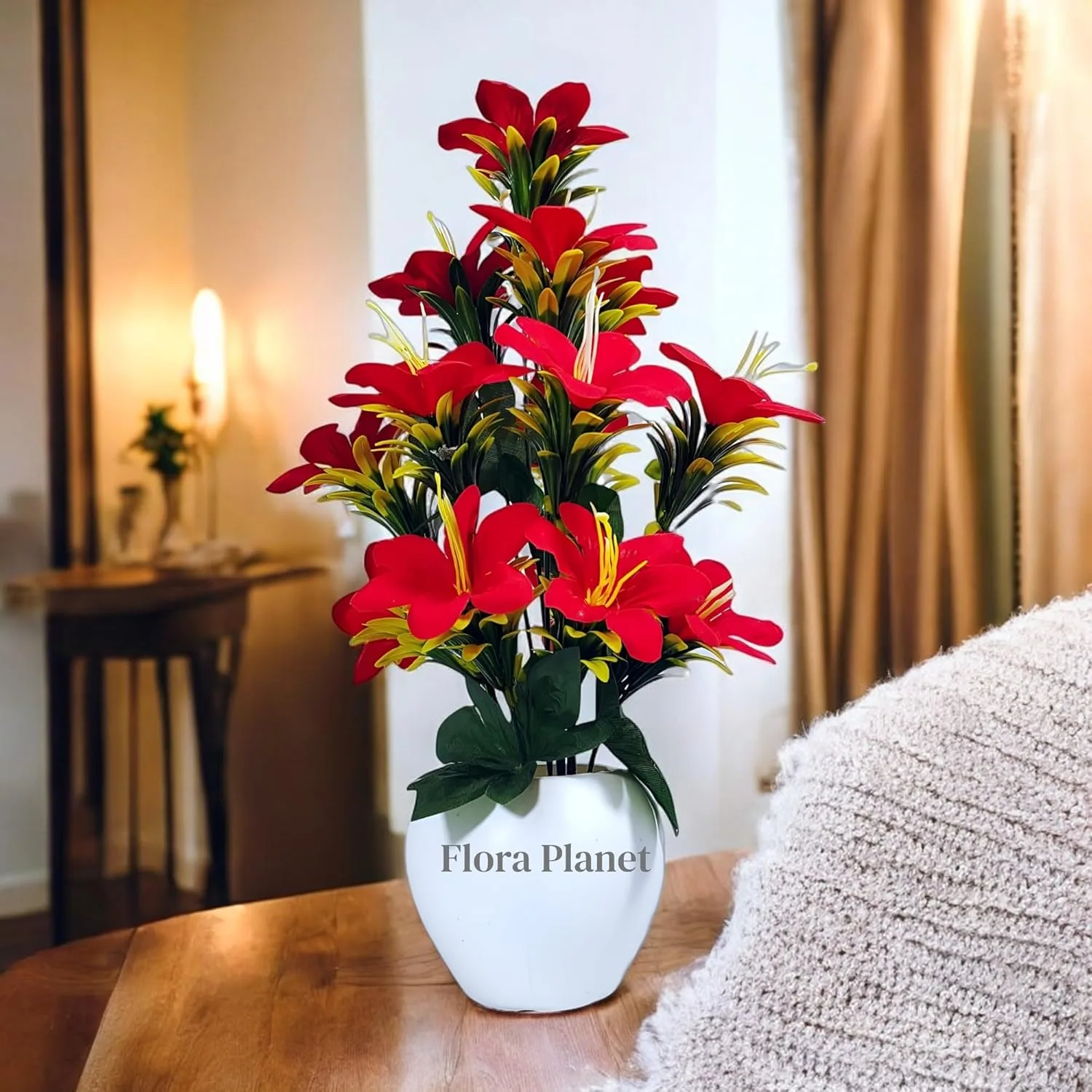 In-Depth Review: best artificial flowers vase - Flora Planet Artificial Plants for Home Decor & Office Decoration 1 Big Size Artificial Flowers Pot wi 7 Flora Planet Artificial P - view 6