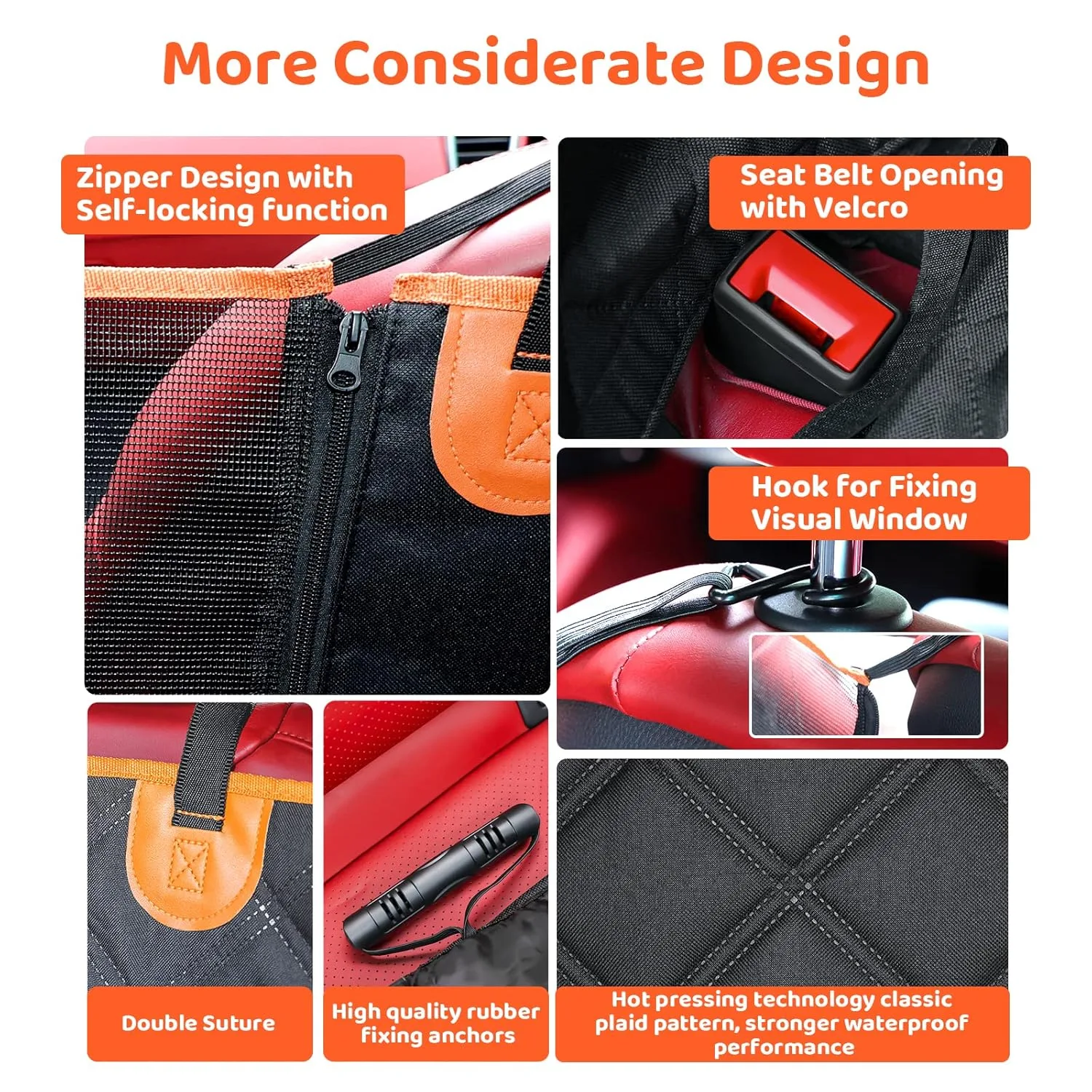 In-Depth Review: best dog car seat cover - KYG Dog Car Seat Cover Dog Hammock for Car Back Seats with Side Protection & Mesh Visual Window, Durab 4 KYG Dog Car Seat Cover - view 3