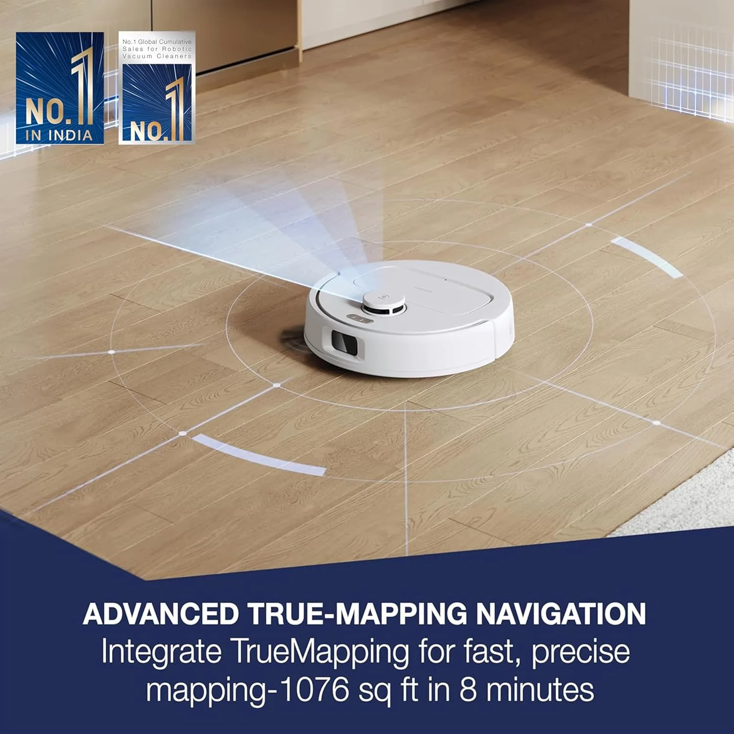 In-Depth Review: vacuum cleaner for home - ECOVACS DEEBOT N30 White 2 in 1 Robot Vacuum Cleaner & Mop, New Launch, 10000 Pa Suction, 5200mAh Battery, 4 ECOVACS DEEBOT N30 White 2 - view 3