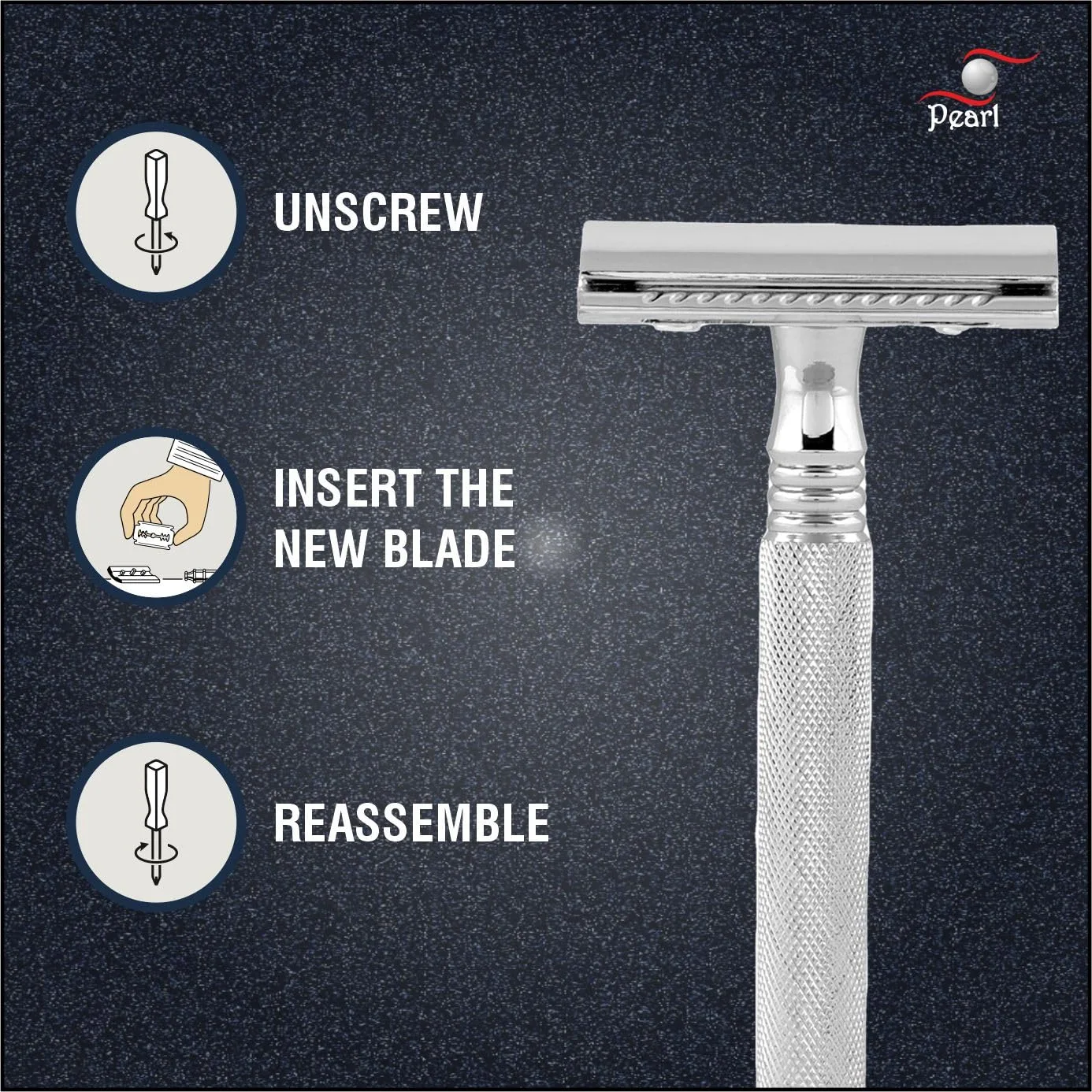 In-Depth Review: best shaving razor men - Pearl Shaving Double Edge Safety Razor (SS-01 CC-CHROME) made with Brass Metal- Classic & Traditional | Comp 6 Pearl Shaving Double Edge - view 5