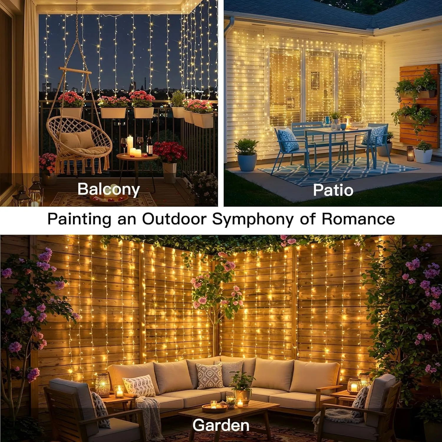 In-Depth Review: best fairy lights decoration - FLYNGO Fairy Curtain String Lights for Decoration, Warm White USB Powered 300 LED Lights with 8 Flashi 10 FLYNGO Fairy Curtain Strin - view 9