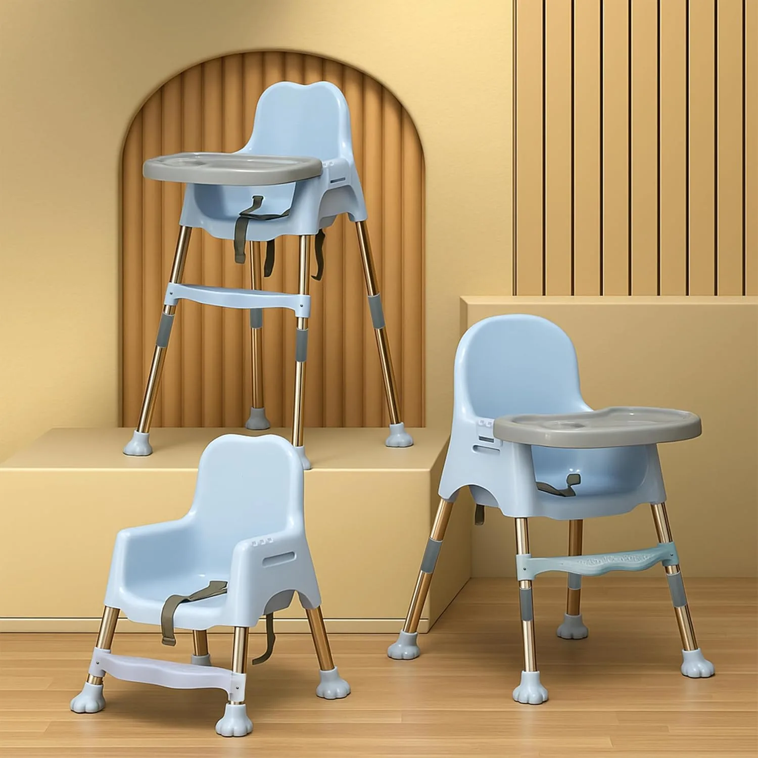 In-Depth Review: best baby feeding chair - Kidsmate 3-in-1 Baby High Chair | Adjustable Feeding & Activity Chair with Removable Tray | Footrest & 2 best baby feeding chair