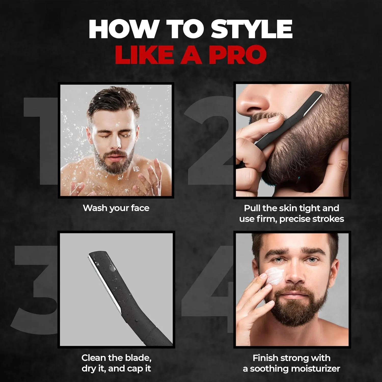 In-Depth Review: best beard shaping tool - Beardo Beard Styling Tool for Men | Pack of 3 | Beard Styling Razor for Men | Reusable Razor | Sharp, Safe 5 Beardo Beard Styling Tool - view 4