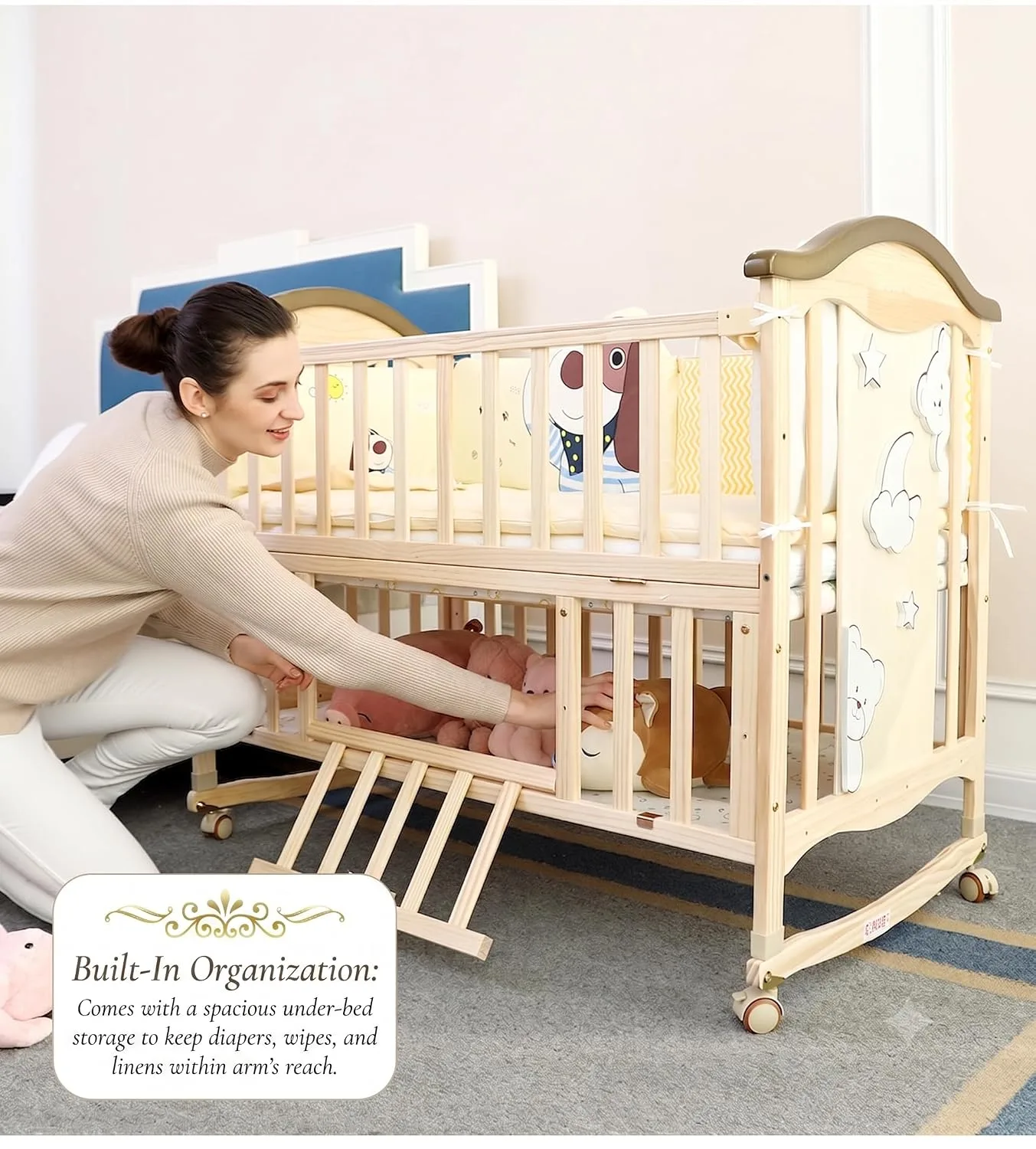 In-Depth Review: best baby crib bed - BabyTeddy® 16 in 1 Original Patented Baby Crib, Baby Cot, Toddler Bed,Cradle Rocker,Convertible Desk,Kid’s So 7 BabyTeddy® 16 in 1 Original Pa - view 6
