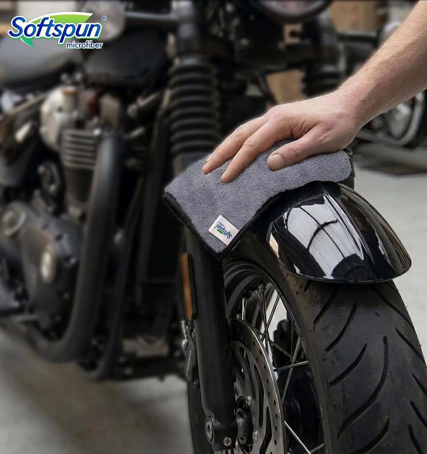 In-Depth Review: best bike microfiber cloth - SOFTSPUN Microfiber Super Absorbent Small Wipes, 500 GSM 20X30 Cms 5 Pieces Grey! Silk Banded Edge Towel 9 best bike microfiber cloth view 7