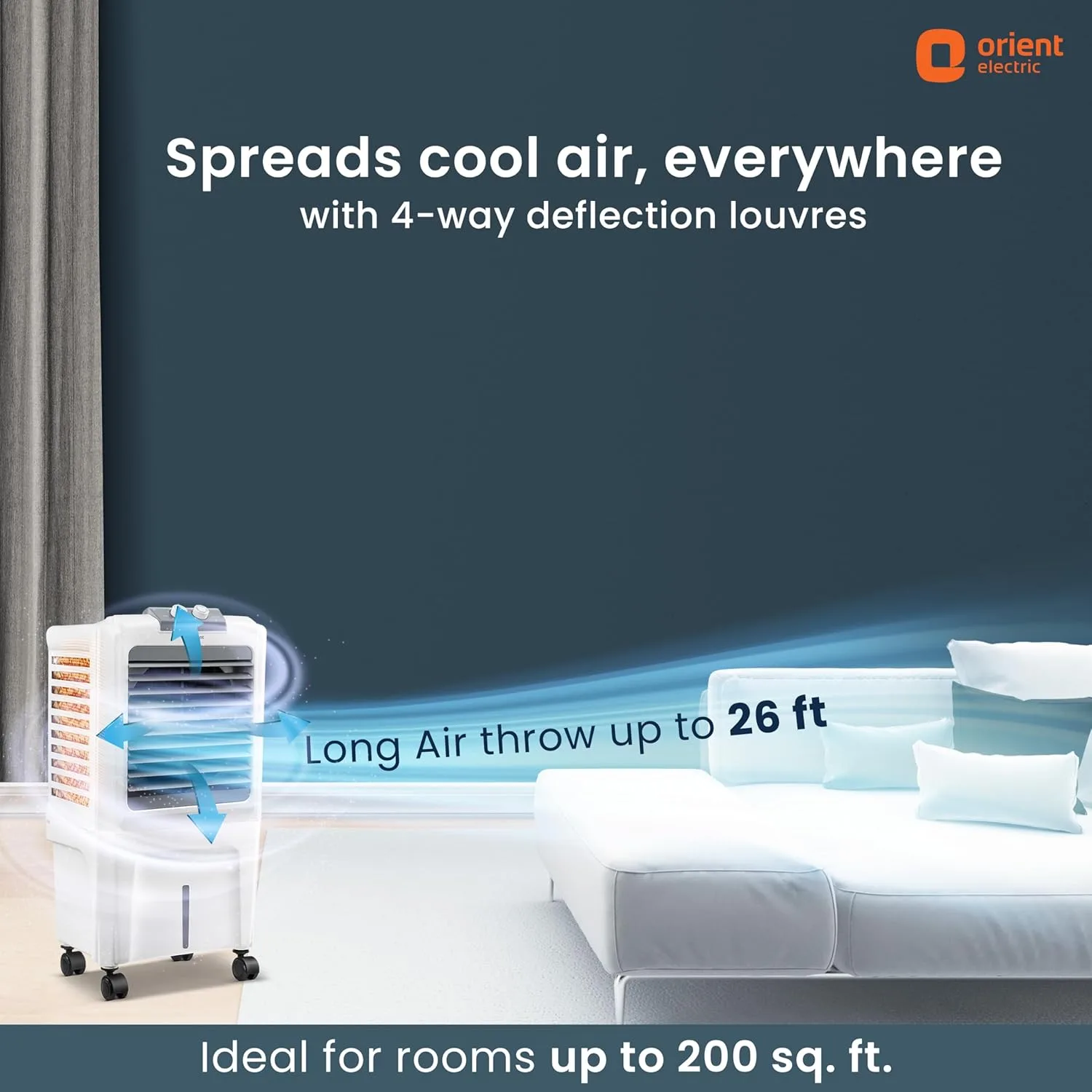 In-Depth Review: best cooler for home - Orient Electric Durachill 40 L Portable Air Cooler For Home | Densenest Honeycomb Pads |More Air Delivery | Fu 5 Orient Electric Durachill - view 4