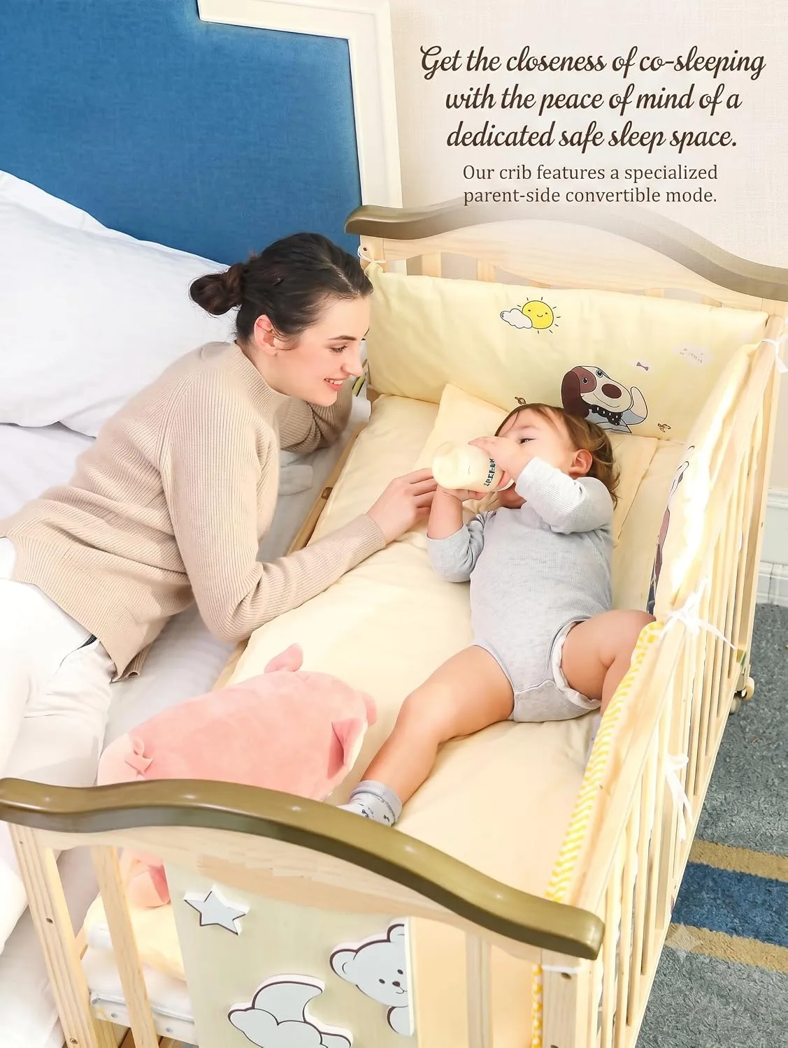 In-Depth Review: best baby crib bed - BabyTeddy® 16 in 1 Original Patented Baby Crib, Baby Cot, Toddler Bed,Cradle Rocker,Convertible Desk,Kid’s So 6 BabyTeddy® 16 in 1 Original Pa - view 5