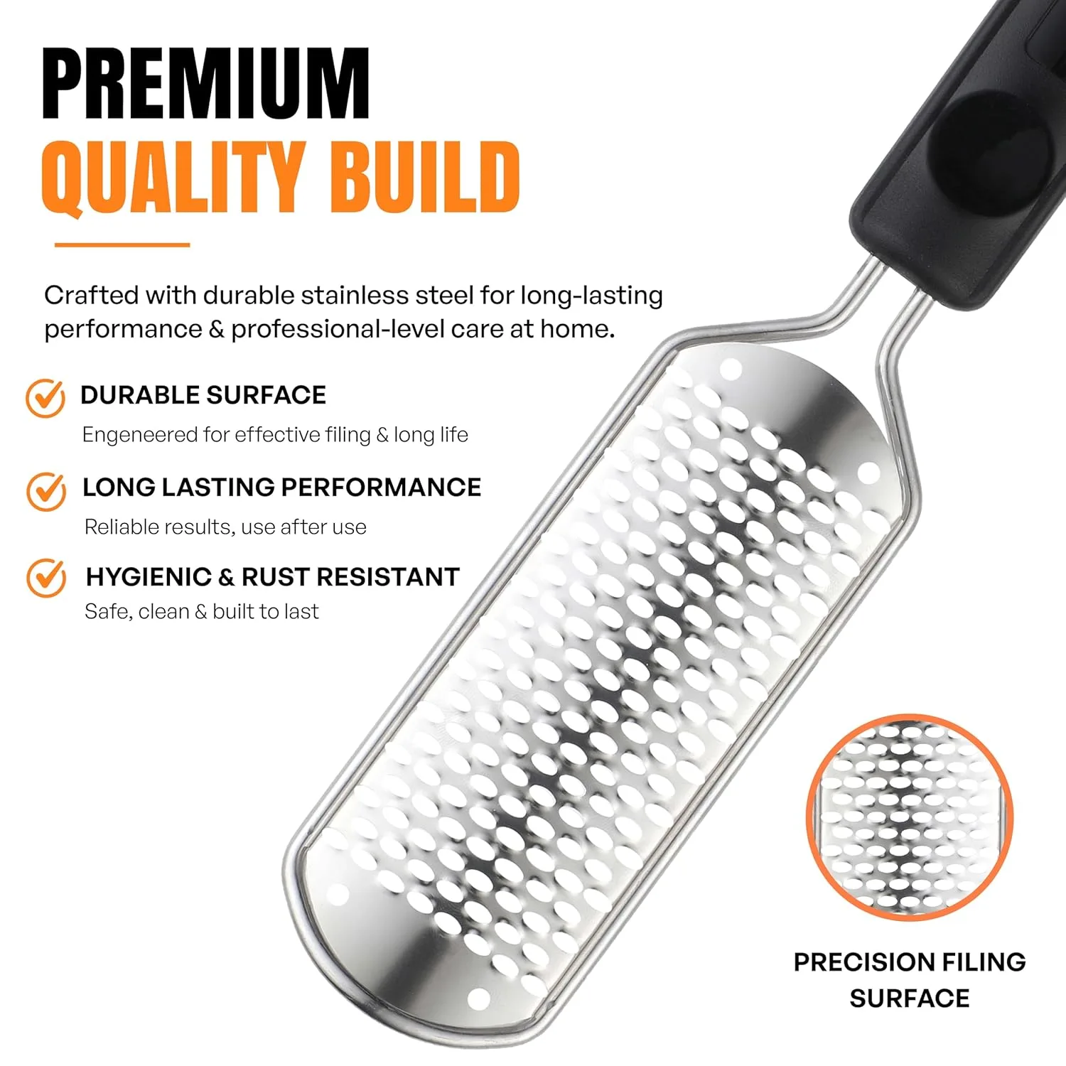 In-Depth Review: best foot file scrubber - Beauté Secrets Essentials Pedicure Foot File Callus Remover, Foot Scrubber Removes Hard Skin, Can Be Used 8 Beauté Secrets Essentials - view 7