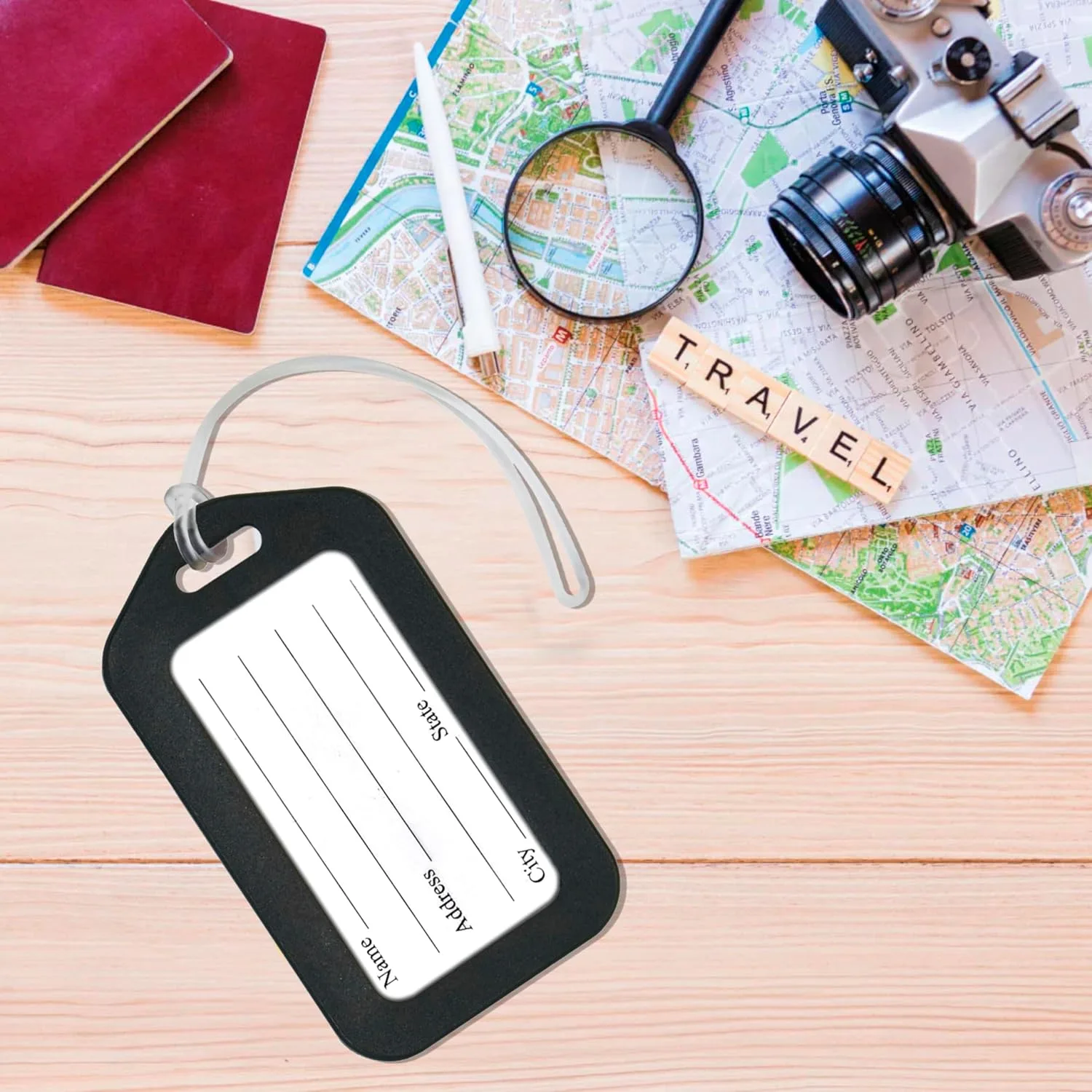 In-Depth Review: best travel bag tag - Storite Pack of 6 Luggage Tags, Smart Tag for Travel suitcases (Black) | Travel Bags Tags for Easily Identifica 6 Storite Pack of 6 Luggage T - view 5