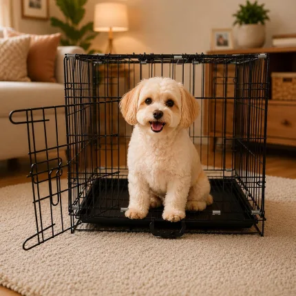 PETJOY Foldable Metal Cage - view 2