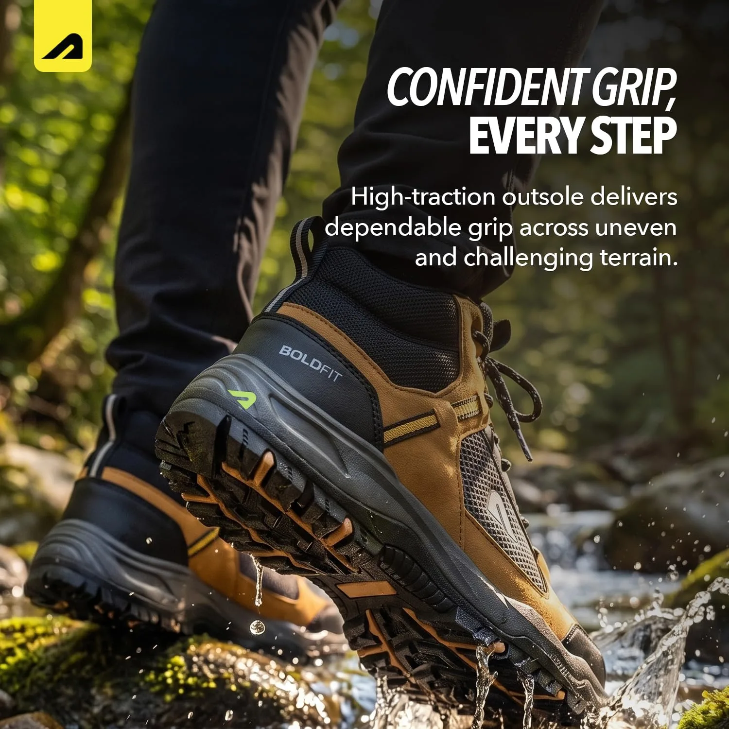best bike riding boots - Boldfit Trekking Shoes for Man Outd 6 Boldfit Trekking Shoes for - view 6