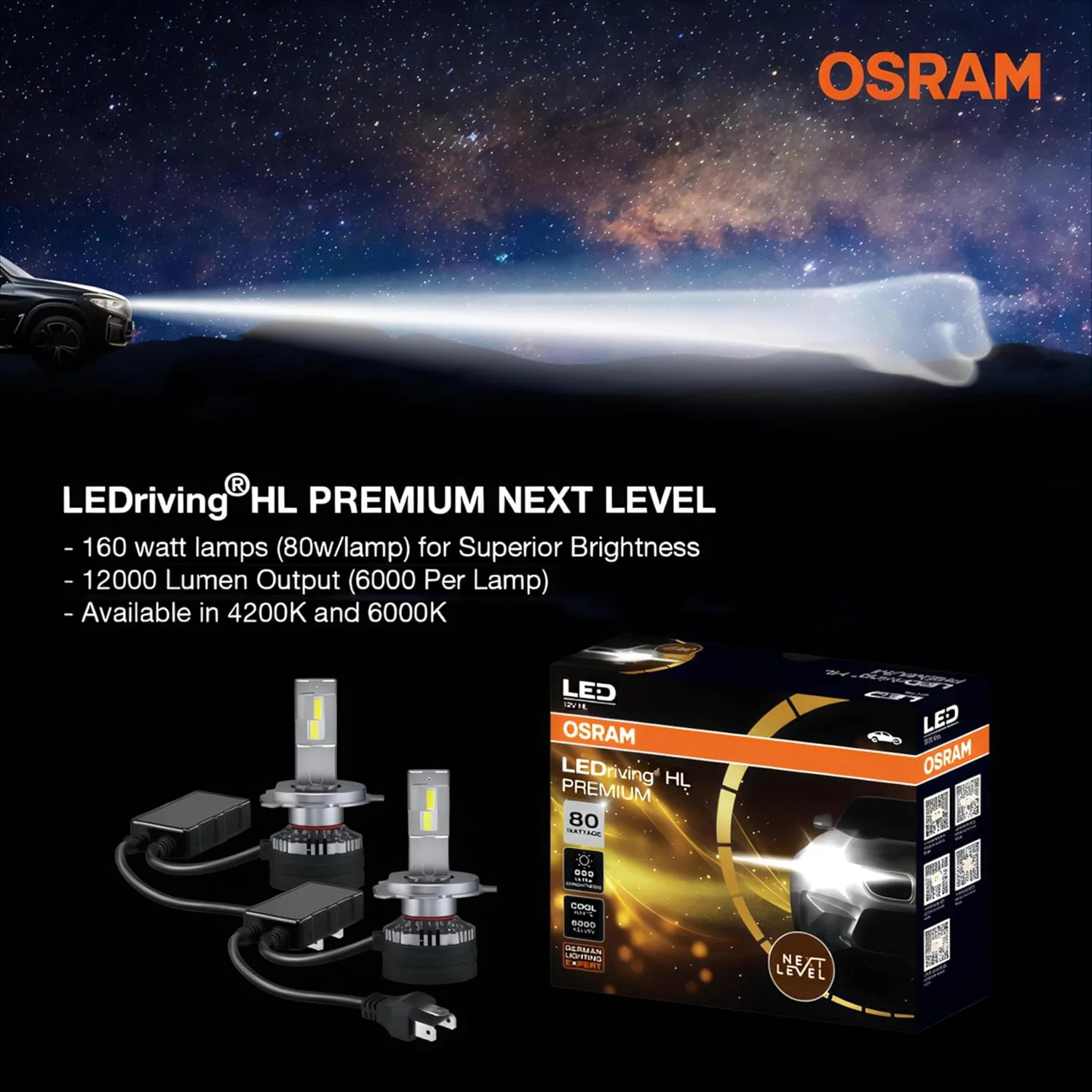 In-Depth Review: best car led headlight - Osram LED HEADLIGHT FOR CAR H6204 COOL WHITE (H4/H19 12V 80W 6000K) 5 Osram LED HEADLIGHT FOR C - view 4