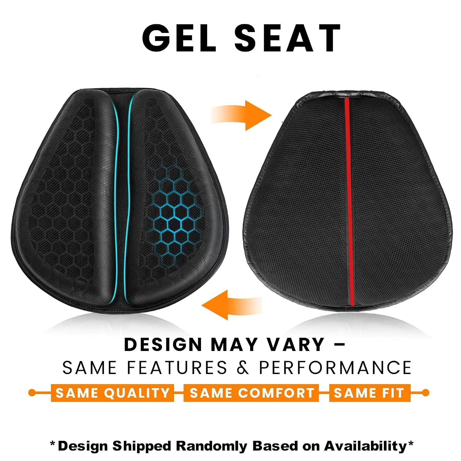In-Depth Review: best bike seat cushion - GRAND PITSTOP Gel Air Seat Cushion | 3D Honeycomb Gel Structure | Universal Fit | Detachable Cover | Ideal f 3 GRAND PITSTOP Gel Air Sea - view 2