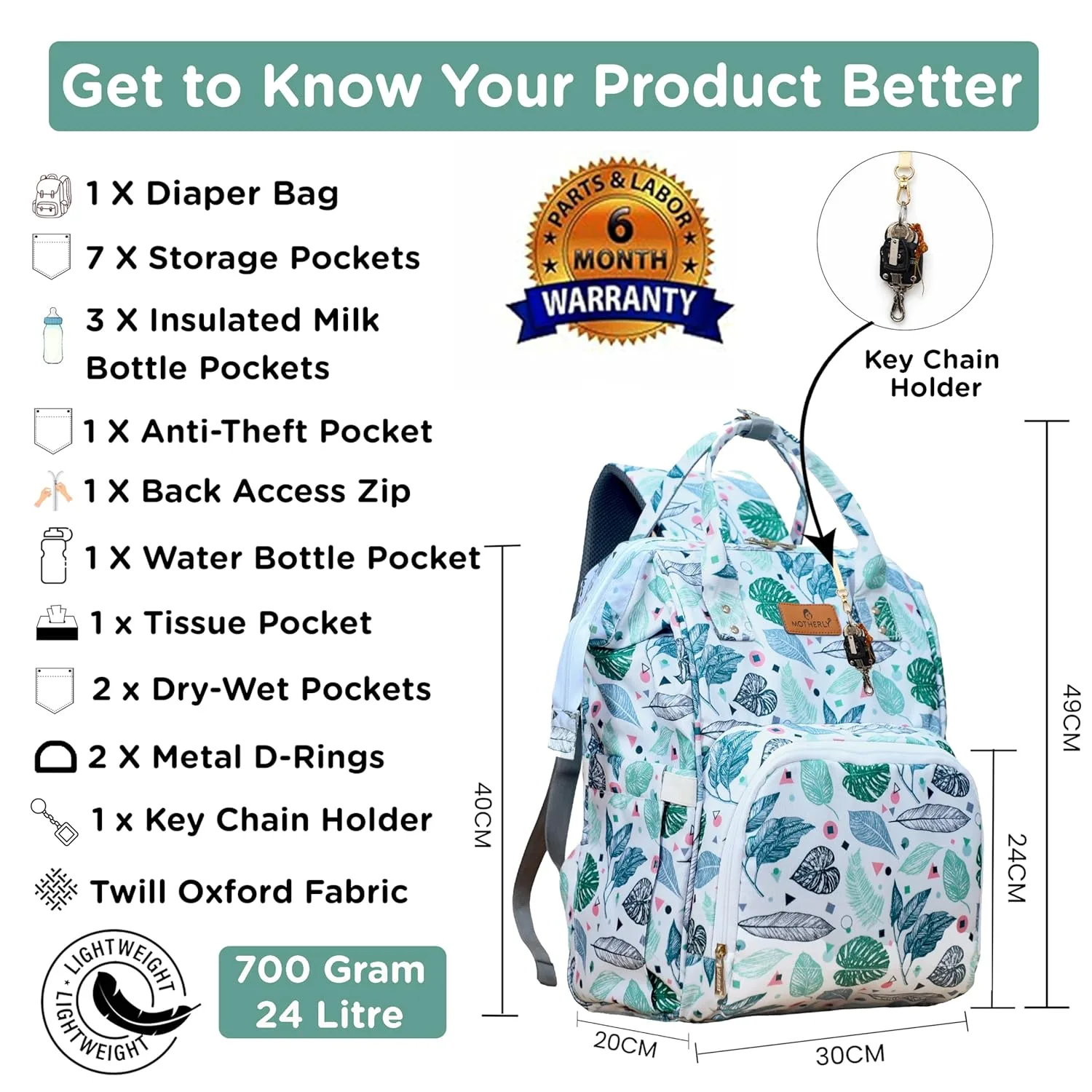 Motherly Patented Diaper Bag - view 2