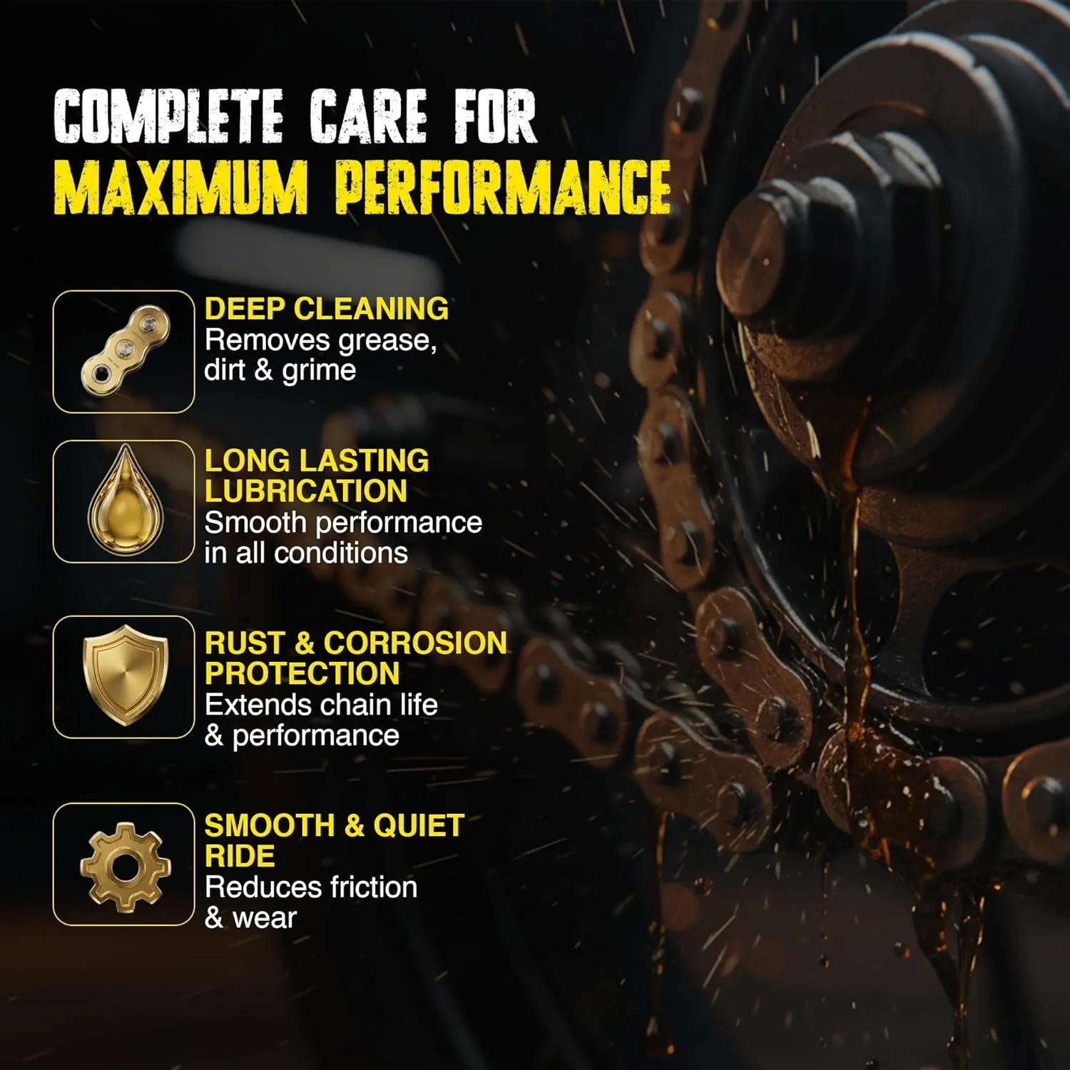 In-Depth Review: best bike cleaning kit - BLACKBIRD Bike Care Kit Chain Lube Spray 220ml, Chain Cleaner Spray 220ml, De-Rust 120ml, All in One Polish 9 BLACKBIRD Bike Care Kit Chain - view 8