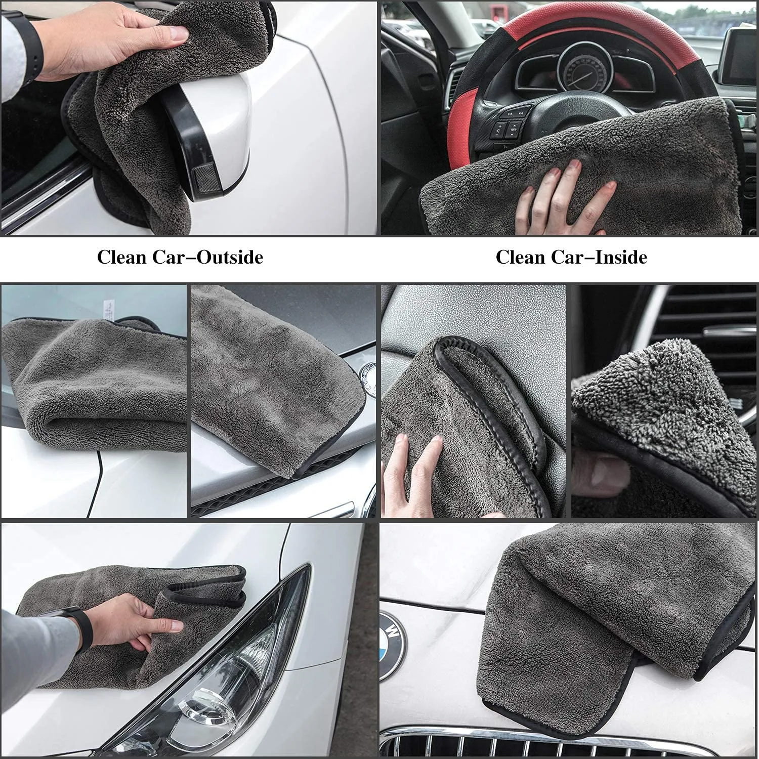 best car microfiber towel - Auto Hub Heavy Microfiber Cloth 3 Auto Hub Heavy Microfibe - view 3