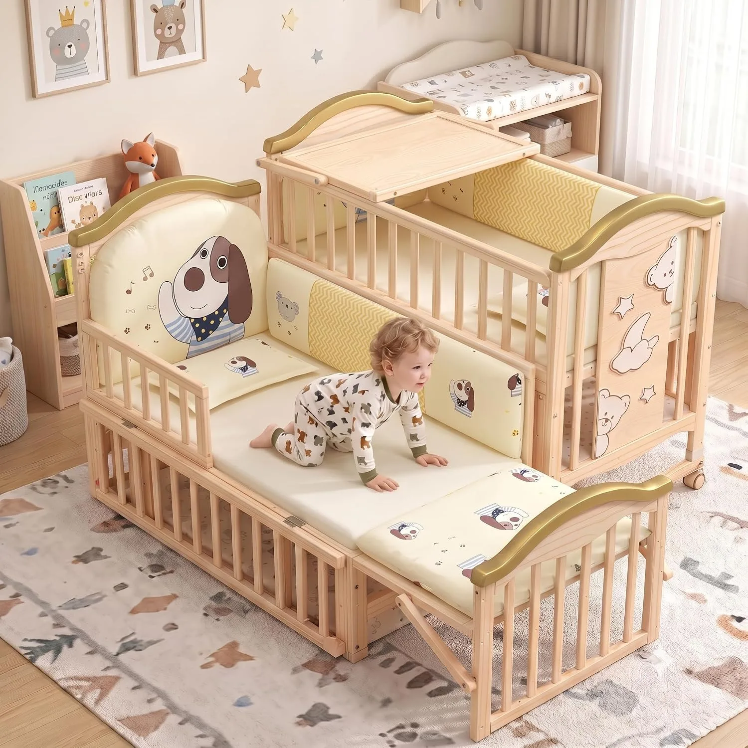 In-Depth Review: best baby crib bed - BabyTeddy® 16 in 1 Original Patented Baby Crib, Baby Cot, Toddler Bed,Cradle Rocker,Convertible Desk,Kid’s So 1 best baby crib bed