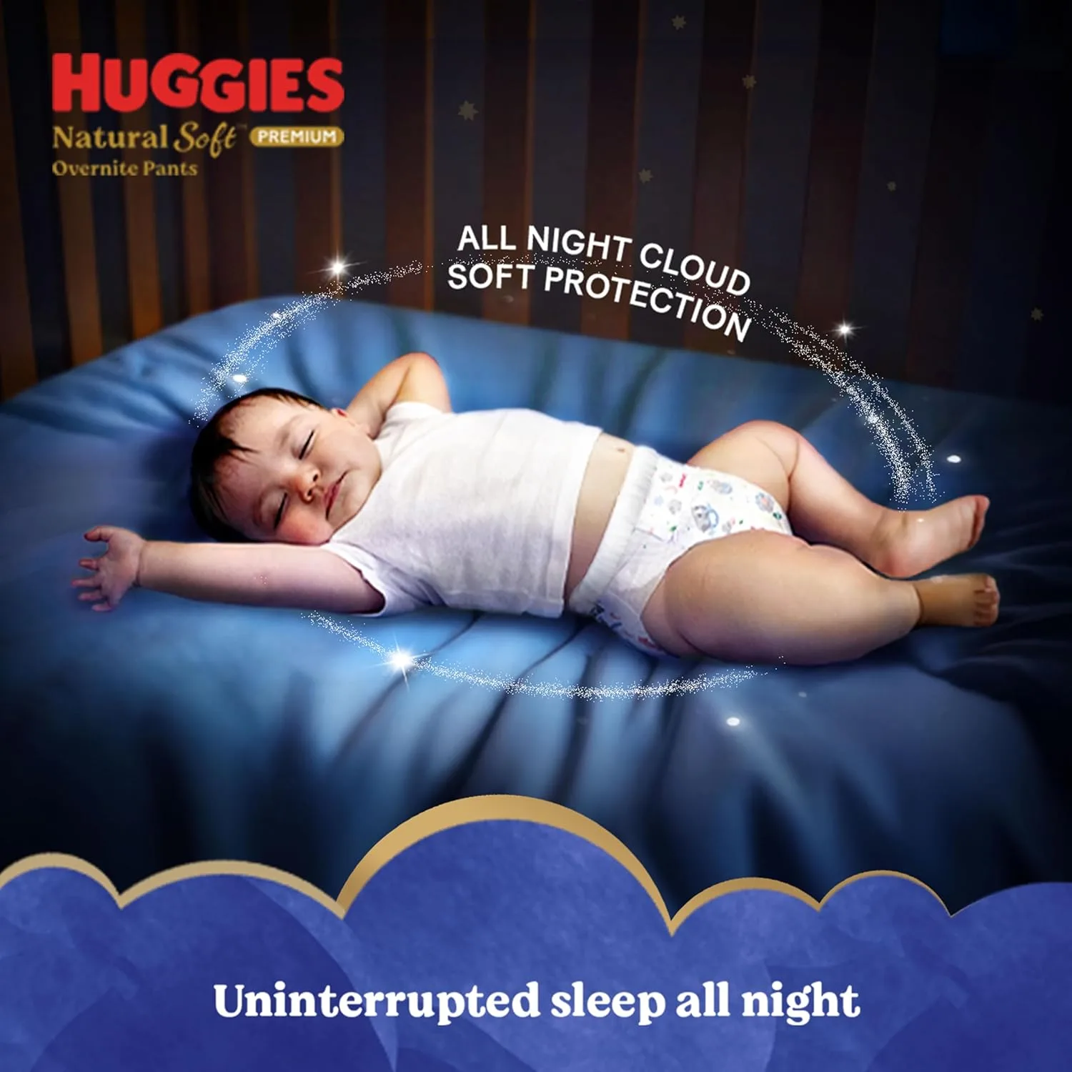 best baby diapers india - Huggies Natural Soft Overnite Diap 2 Huggies Natural Soft Overni - view 2