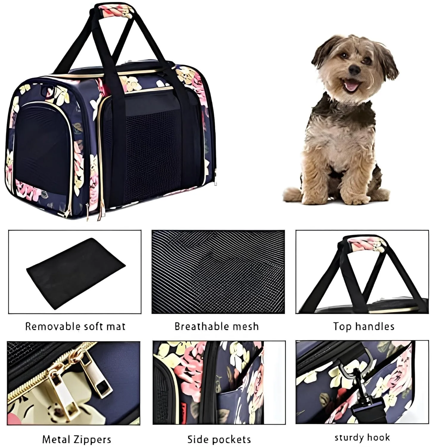 In-Depth Review: best pet carrier for travel - KIKA Pets Goldfinch Cat Bag Carrier | Small Dog Puppy Bag Carrier | Airline Dimension Approved Akasa - 5 KIKA Pets Goldfinch Cat - view 4