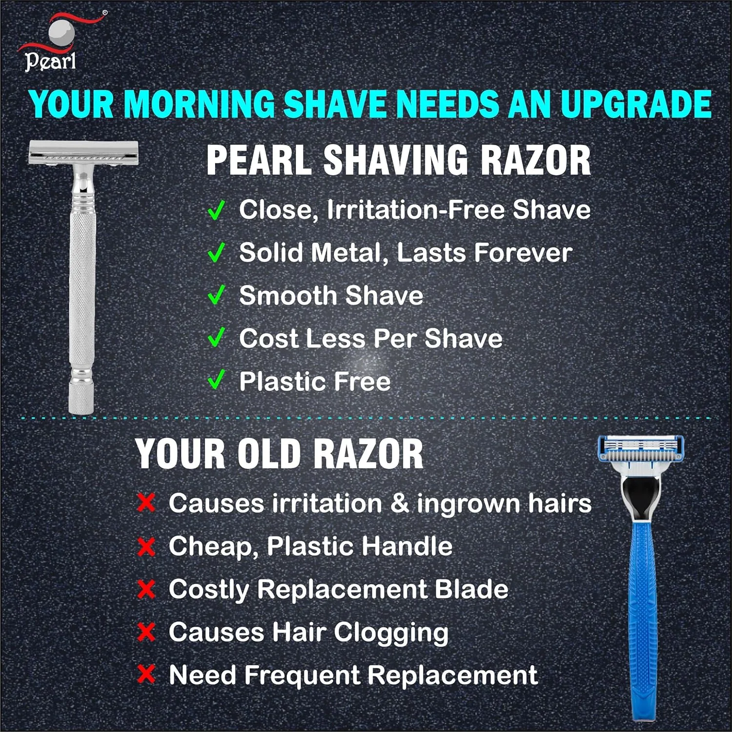 In-Depth Review: best shaving razor men - Pearl Shaving Double Edge Safety Razor (SS-01 CC-CHROME) made with Brass Metal- Classic & Traditional | Comp 9 Pearl Shaving Double Edge - view 8