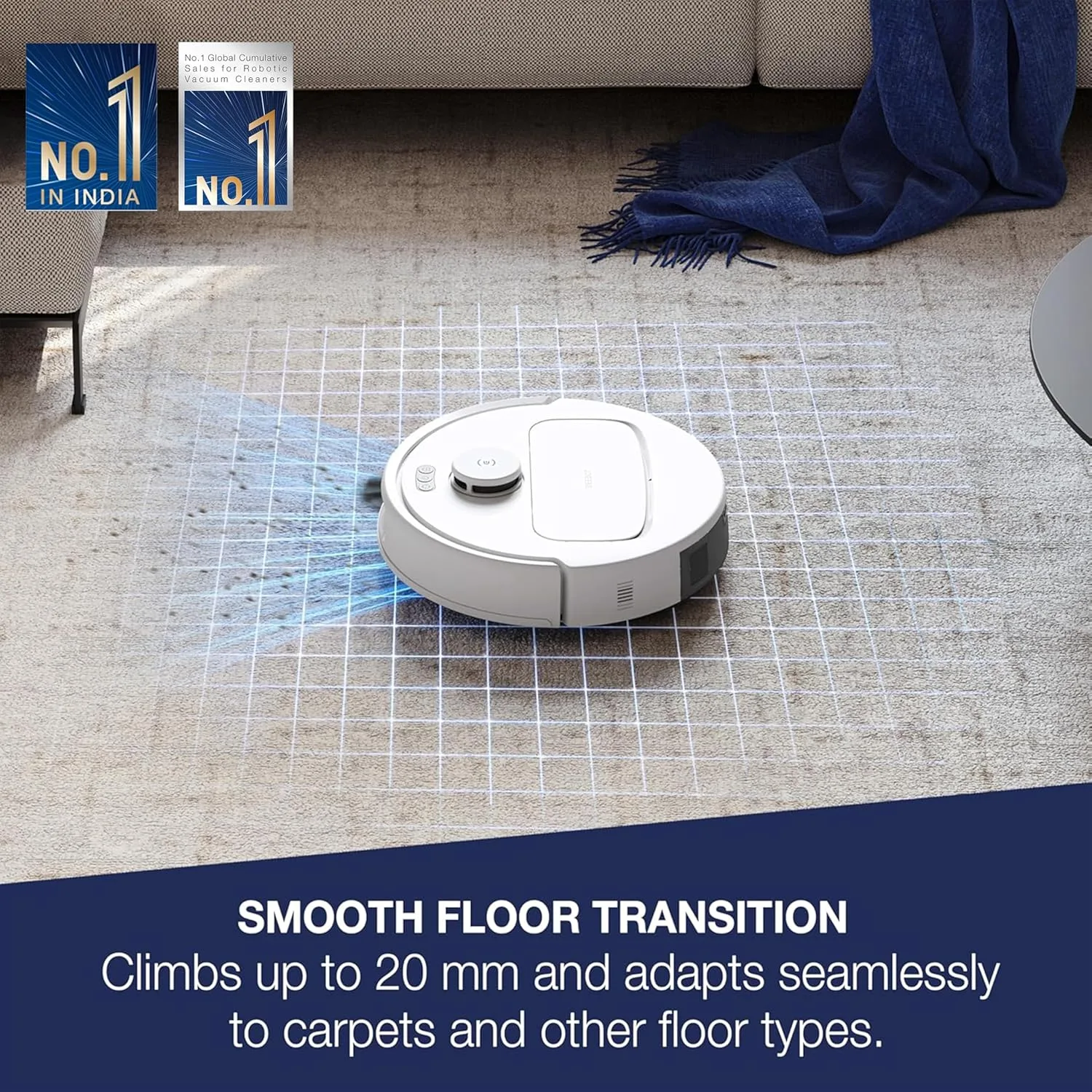 In-Depth Review: vacuum cleaner for home - ECOVACS DEEBOT N30 White 2 in 1 Robot Vacuum Cleaner & Mop, New Launch, 10000 Pa Suction, 5200mAh Battery, 6 ECOVACS DEEBOT N30 White 2 - view 5