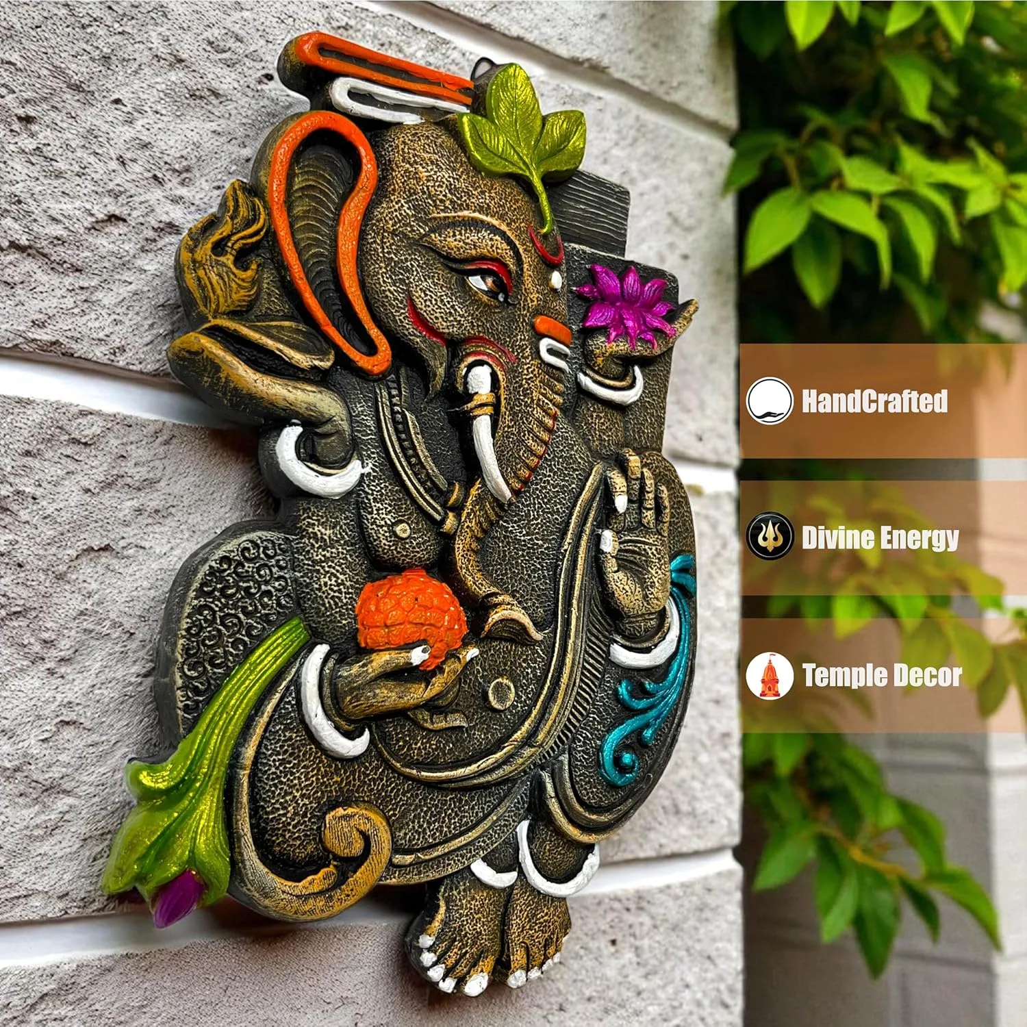 best terracotta home decor - Ganesh Ji Wall Hanging Idol Mur 2 Ganesh Ji Wall Hanging Ido - view 2