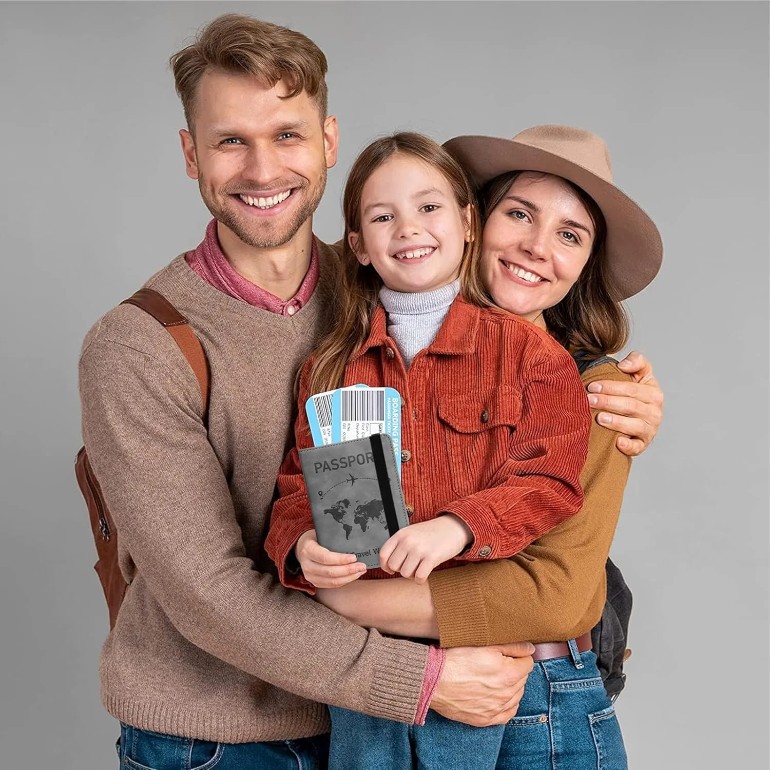 In-Depth Review: best travel passport cover - DAHSHA Grey RFID Blocking PU Leather Travel Passport Holder Cover Travel Wallet Organiser Passport Case 9 DAHSHA Grey RFID Blocking - view 8