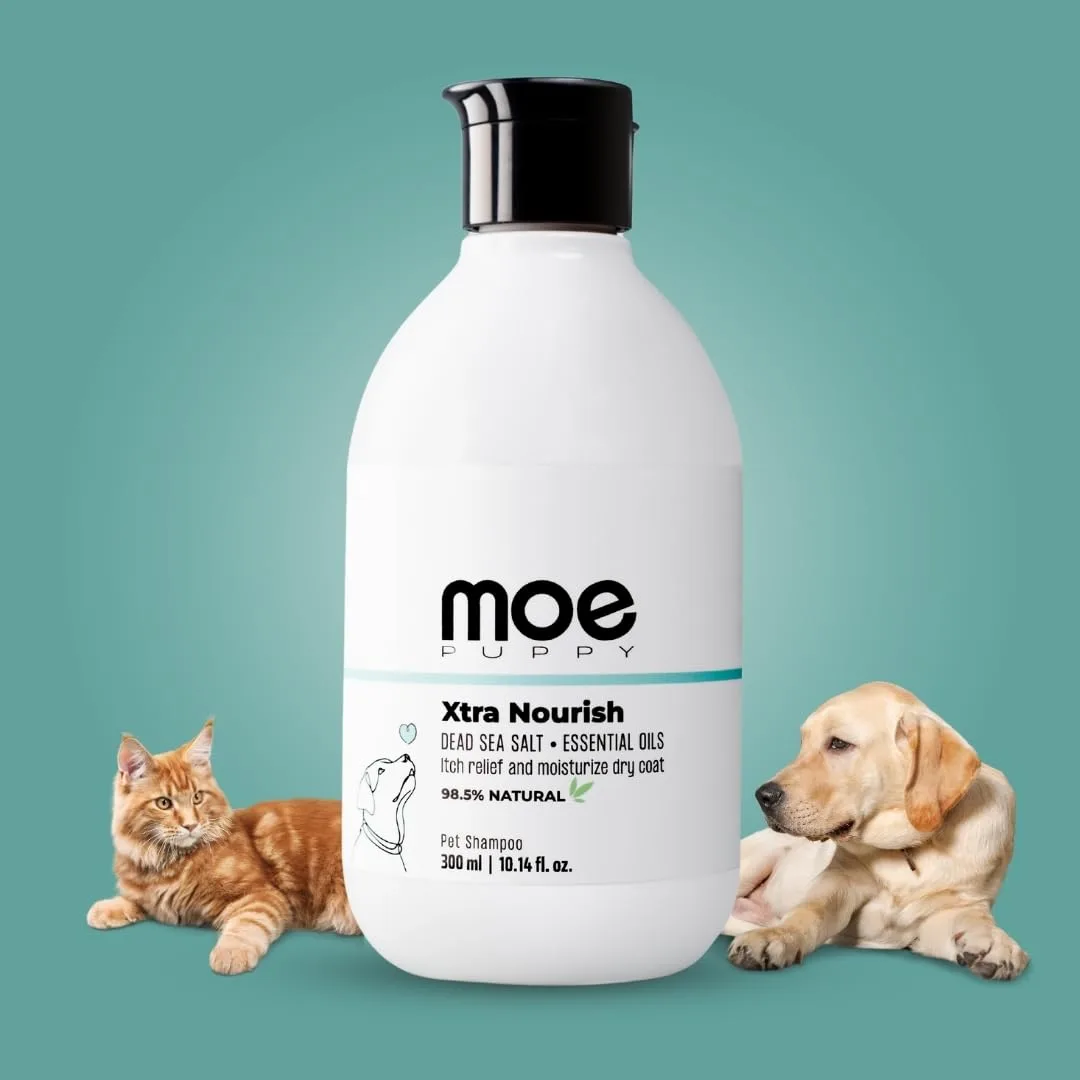 In-Depth Review: best dog shampoo medicated - Moe Puppy Xtra Nourish Medicated Dog & Cat | Anti-Itch Skin Relief | Herbal Dog Shampoo | Antifunga 2 best dog shampoo medicated