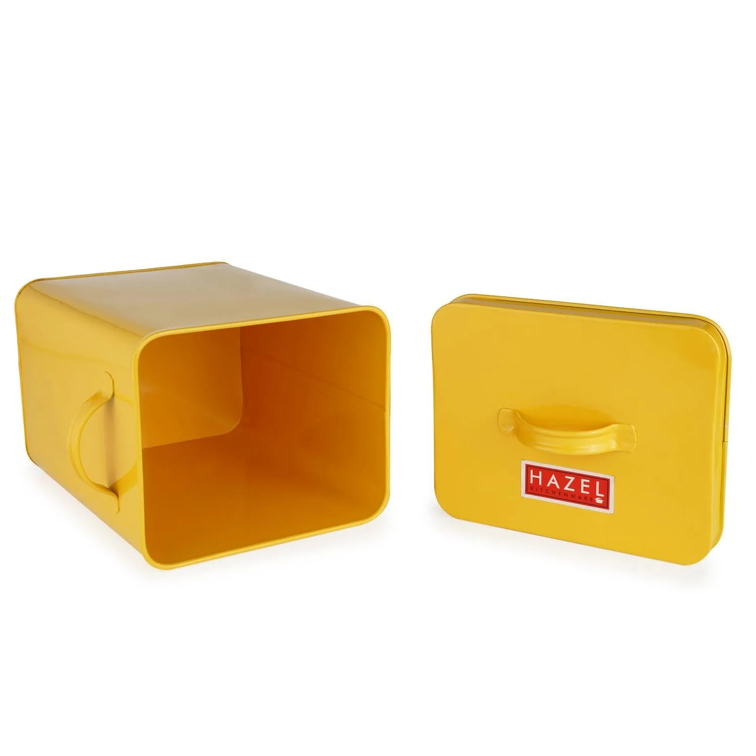 In-Depth Review: best pet food storage container - HAZEL Pet Food Container with Lid | Metal Multipurpose Containers for Dog food, Yellow, 6600 ML | | 8 HAZEL Pet Food Container - view 7