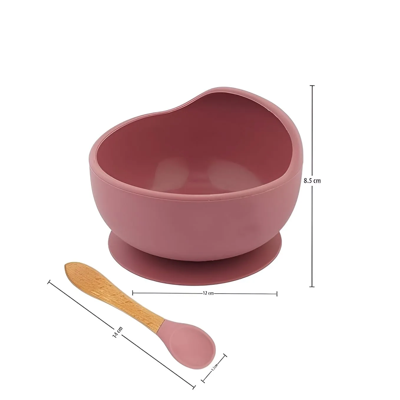 In-Depth Review: best baby snack cup - Baby Feeding Bowl & Spoon Set | Silicone Suction Bowl for Baby Food | BPA-Free Baby Bowl and Spoon Set | (Wine 7 Baby Feeding Bowl & Spoo - view 6