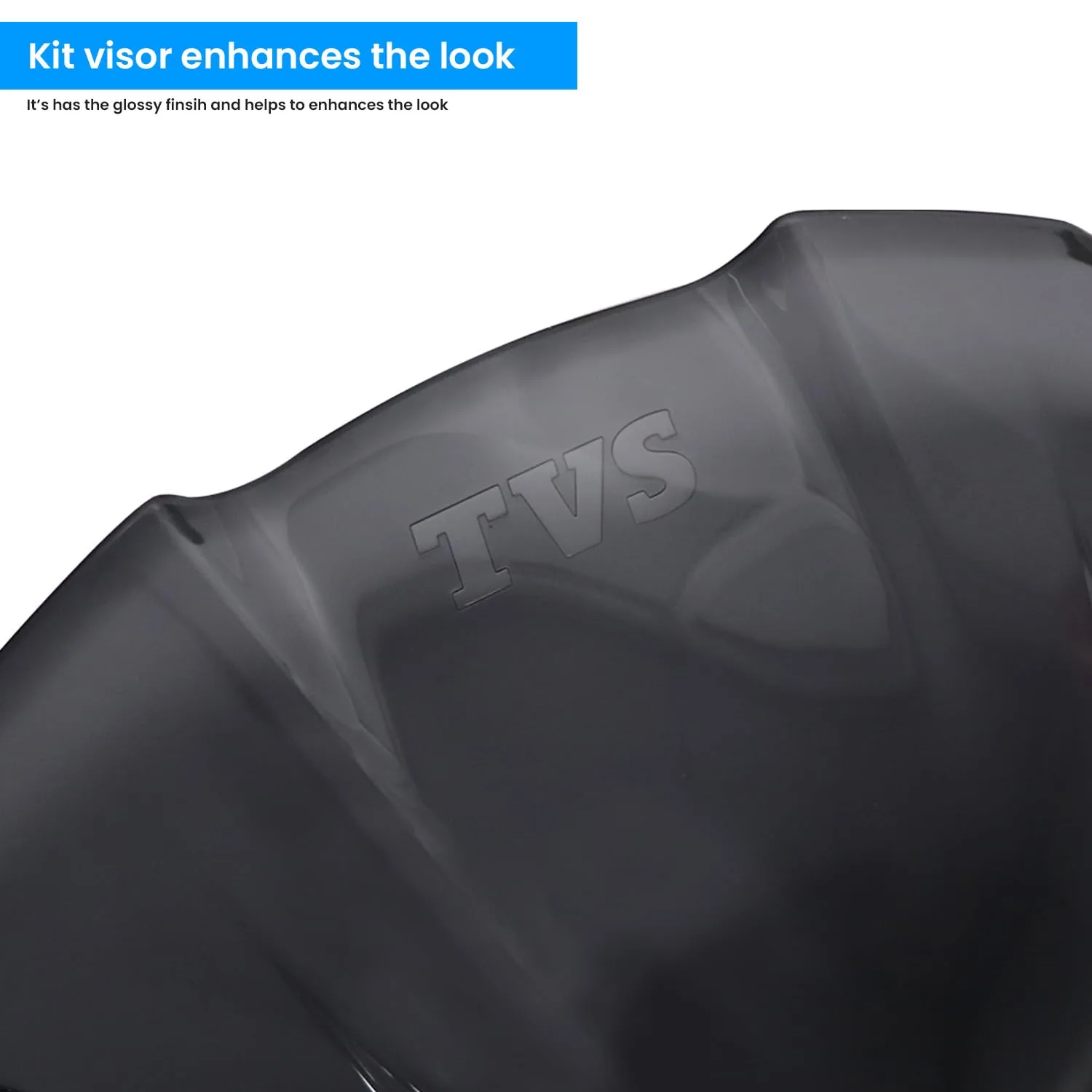 In-Depth Review: best bike windscreen deflector - TVS Kit Visor Windshield Raider, Front Headlight Visor Bike Wind Deflectors Windscreen Glass Black P 5 TVS Kit Visor Windshiel - view 4