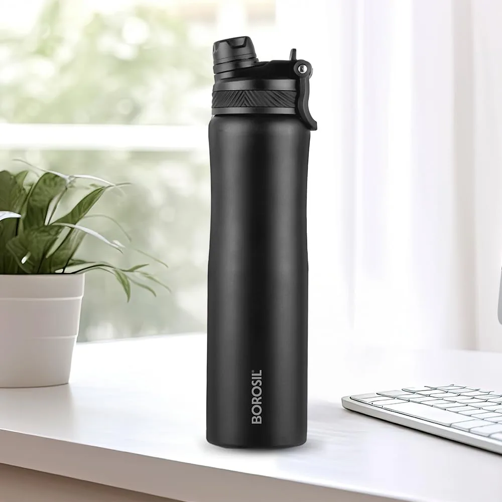 In-Depth Review: best travel water bottle - Borosil 800ml Duo Sport Stainless Steel Water Bottle | ISI Certified Made in India | Double Wall Vacuum In 2 best travel water bottle