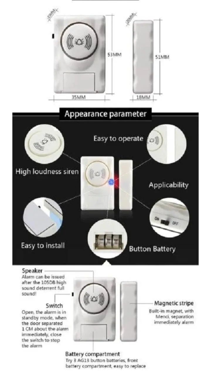 best door sensor alarm