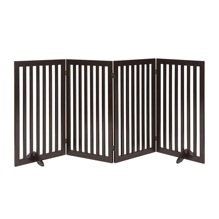 In-Depth Review: best pet gate barrier - Wooden Freestanding Pet Room Divider for Kids’ Safety | Pet Safety Barrier | Indoor Pet Puppy Safety Fe 4 Wooden Freestanding Pet Ro - view 3