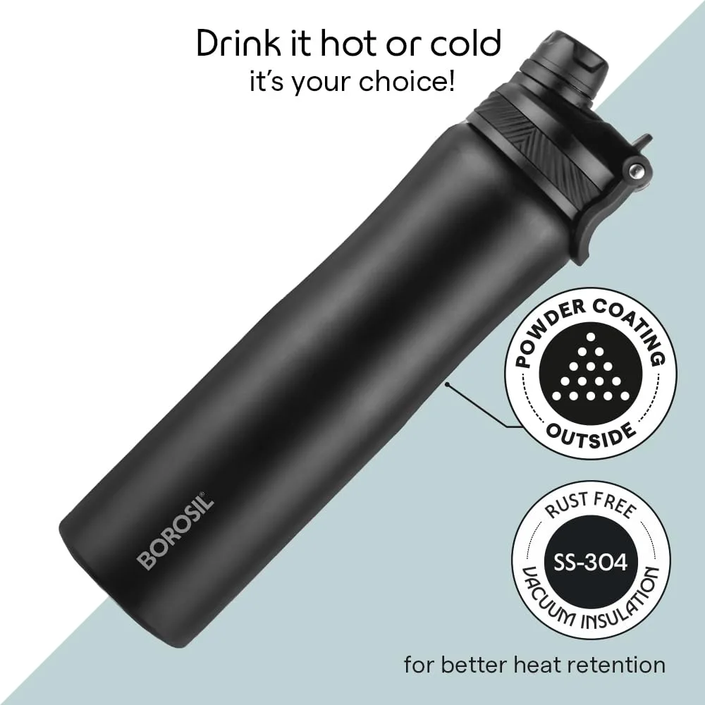 In-Depth Review: best travel water bottle - Borosil 800ml Duo Sport Stainless Steel Water Bottle | ISI Certified Made in India | Double Wall Vacuum In 6 Borosil 800ml Duo Sport Sta - view 5