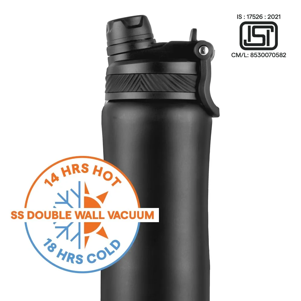 In-Depth Review: best travel water bottle - Borosil 800ml Duo Sport Stainless Steel Water Bottle | ISI Certified Made in India | Double Wall Vacuum In 4 Borosil 800ml Duo Sport Sta - view 3
