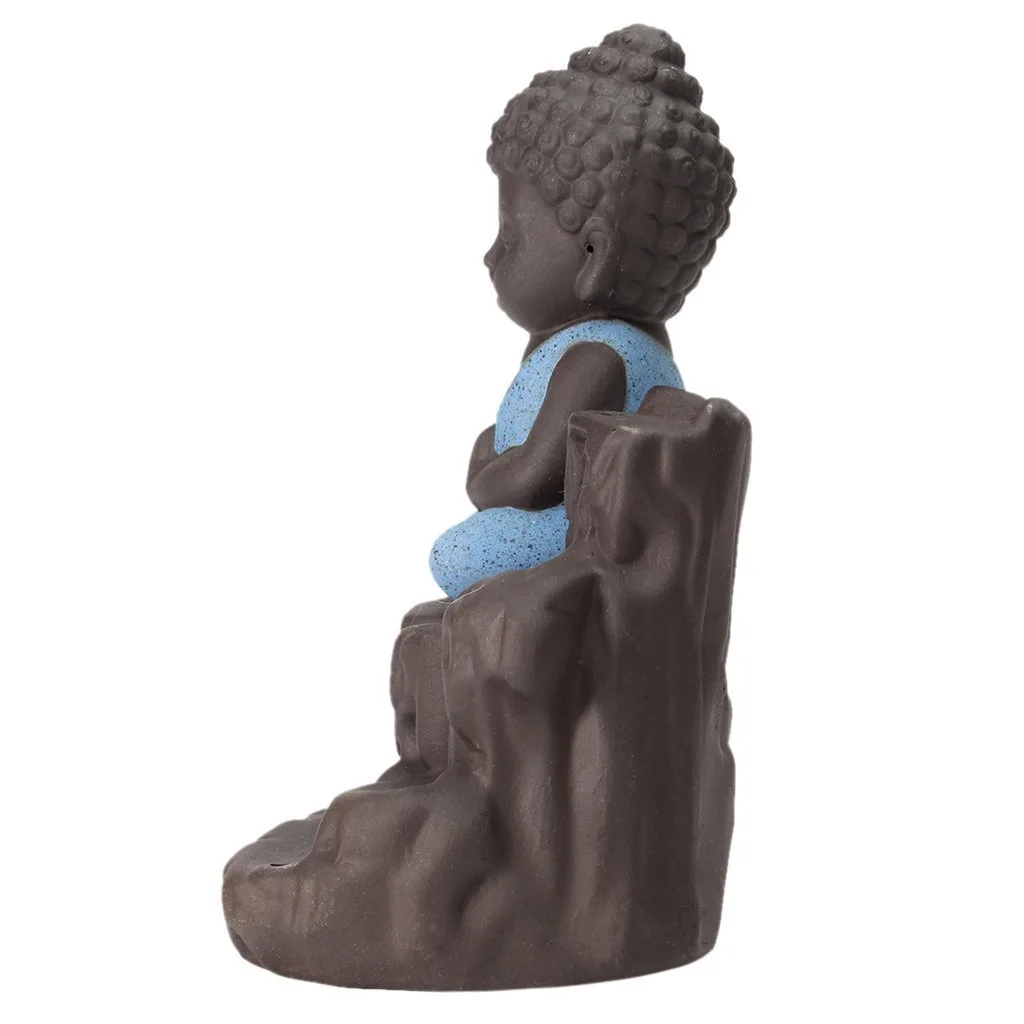 In-Depth Review: best incense holder decorative - eCraftIndia Meditating Monk Buddha Smoke Backflow Cone Decorative Incense Holder (7 cm x 7 cm x 12, 8 eCraftIndia Meditating Monk Bud - view 7