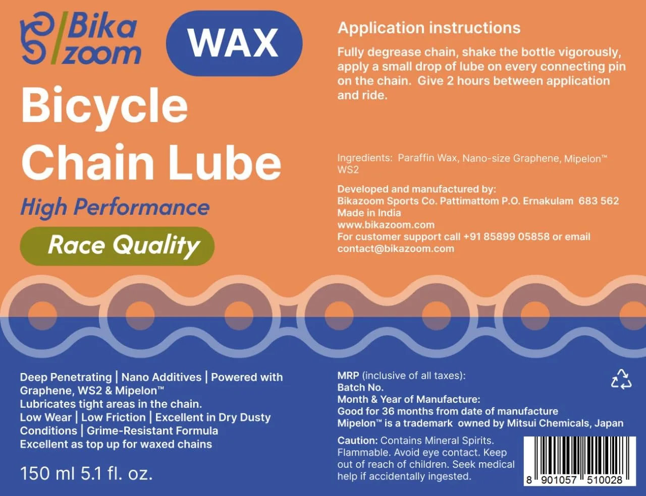 Bicycle Chain Lube | Wax Lu - view 3
