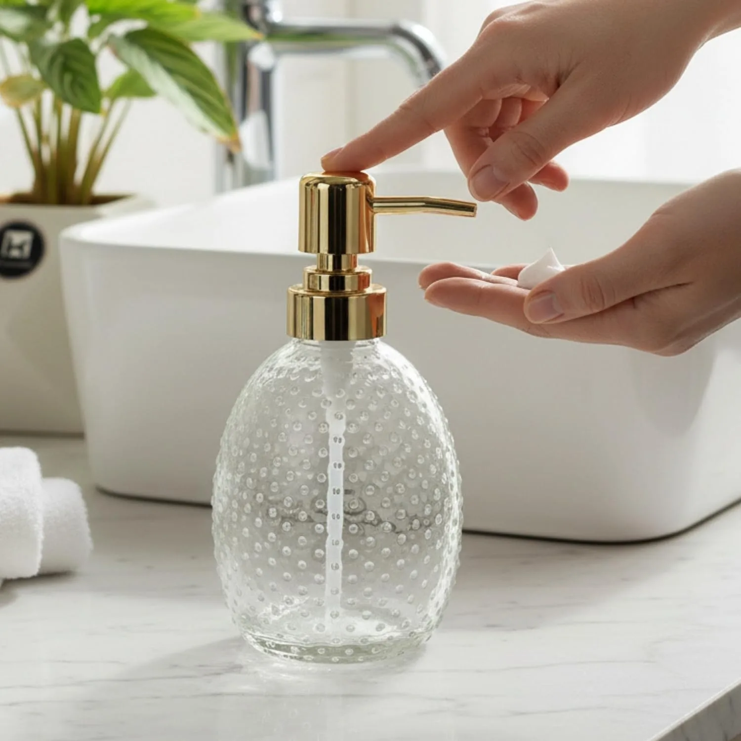 In-Depth Review: best soap dispenser - Kookee Glass Soap Dispenser with Refillable Pump Bottle | Bathroom & Kitchen Wash Basin | Hand Wash, Lotio 1 best soap dispenser