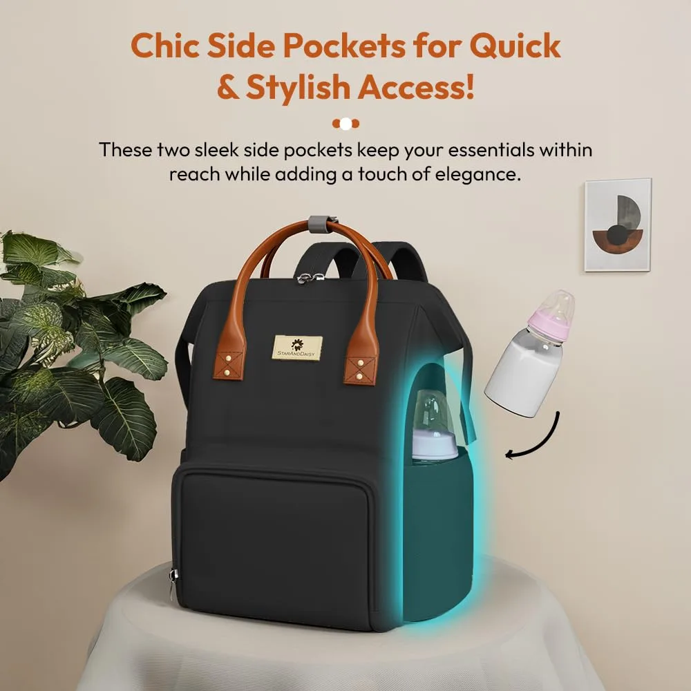 In-Depth Review: best travel diaper bag - StarAndDaisy Diaper Backpack For Mothers For Travel/Diaper Bags For Mom With Multi Compartments, Insulated B 7 StarAndDaisy Diaper Backpack For - view 6