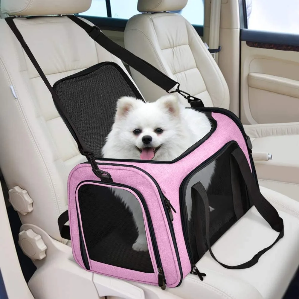 In-Depth Review: best pet travel bag - PETANGEL Airline Approved Cat Carriers Small Dog Carrier Pet Carrier Bag for Kittens Puppies up to 4Kg, Small D 6 PETANGEL Airline Approved Ca - view 5