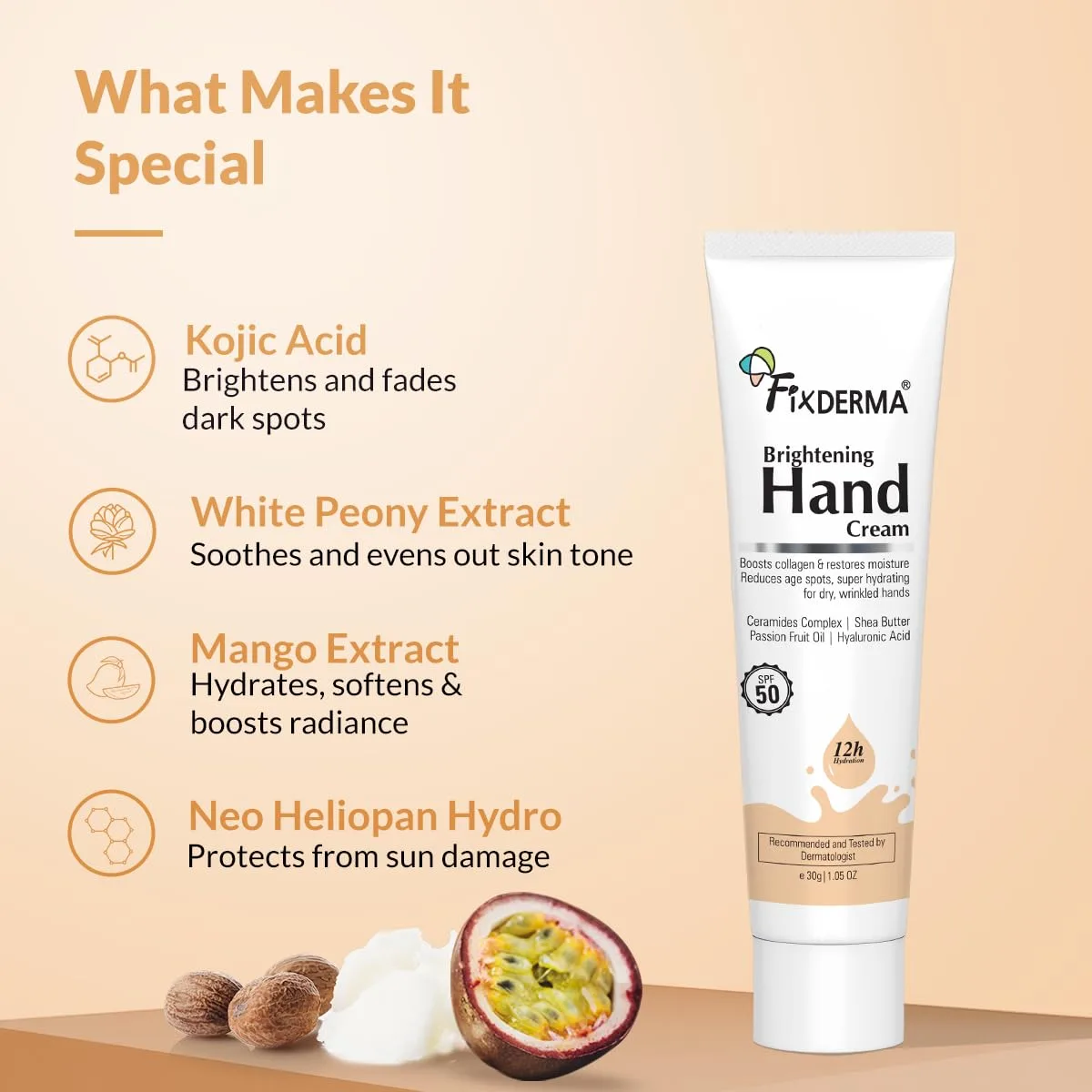 In-Depth Review: best hand cream travel size - Fixderma Brightening Hand Cream for Women & Men | Hand Moisturizer | Kojic Acid Cream | Hand Cream 5 Fixderma Brightening Hand Cr - view 4
