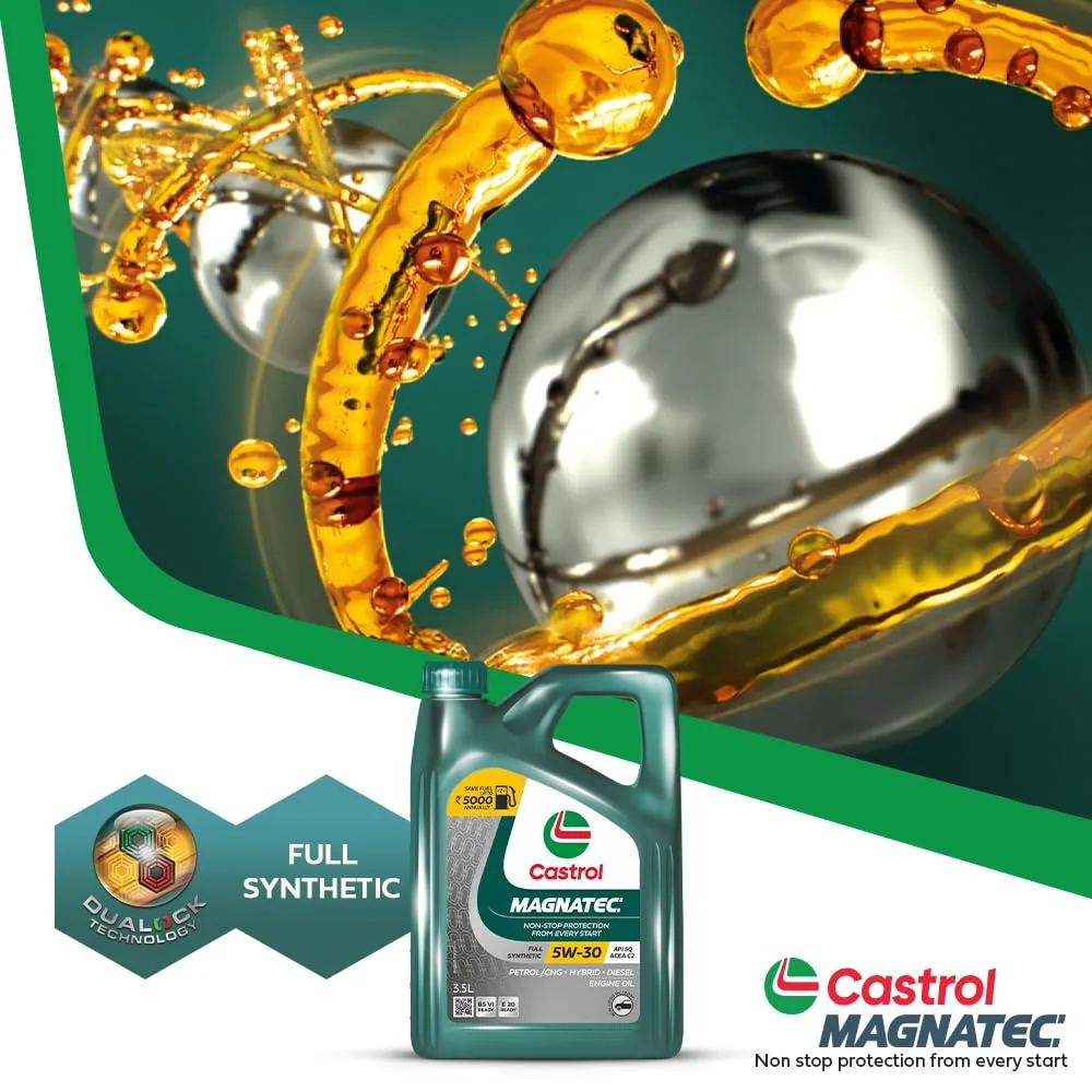 In-Depth Review: best car engine oil - Castrol MAGNATEC 3416662 Stop-Start 5W-30 Full Synthetic Engine Oil for Petrol, Diesel and CNG Cars (3.5L) | | 8 Castrol MAGNATEC 3416662 St - view 7