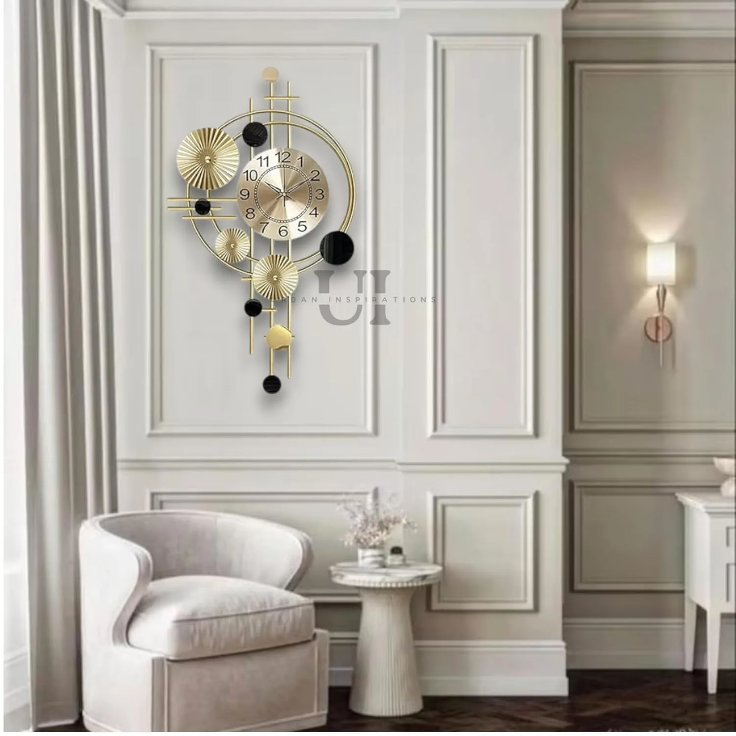 In-Depth Review: best wall clock home decor - Home Wall Clock for Living Room Stylish Latest Large Vintage Design Metal Frame Antique Pendulum Unique 8 Home Wall Clock for Livi - view 7