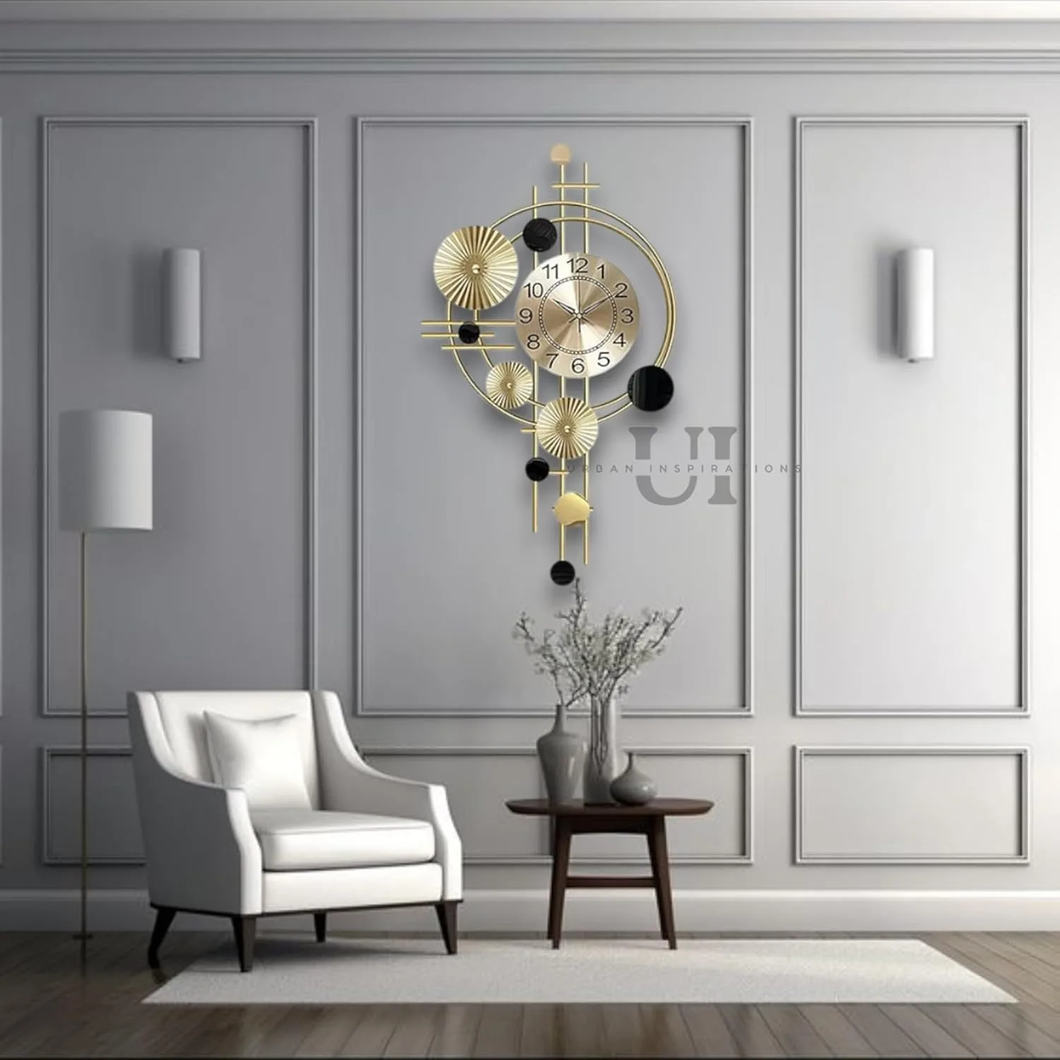 In-Depth Review: best wall clock home decor - Home Wall Clock for Living Room Stylish Latest Large Vintage Design Metal Frame Antique Pendulum Unique 5 Home Wall Clock for Livi - view 4