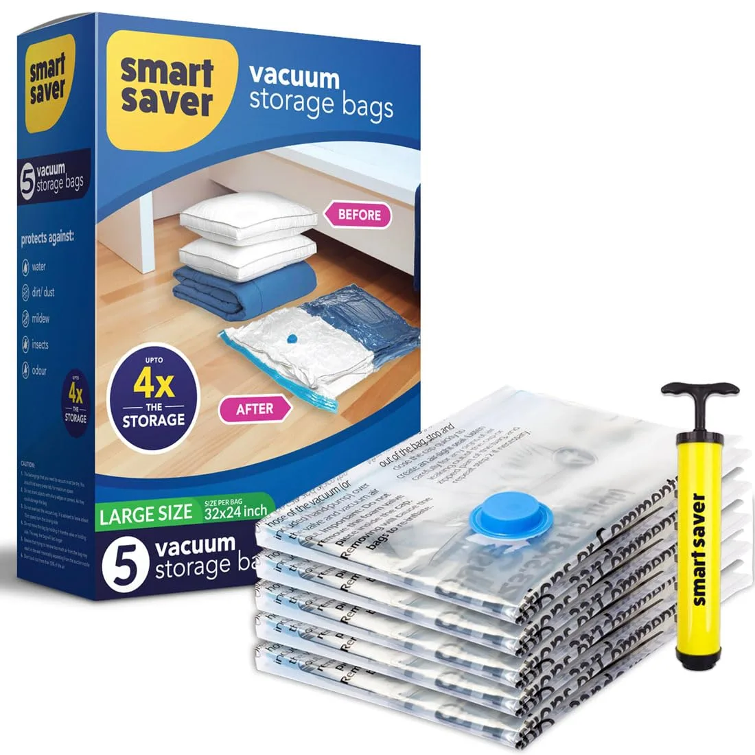 best vacuum storage bags - 5 Large Smart Saver Vacuum bags f 1 best vacuum storage bags