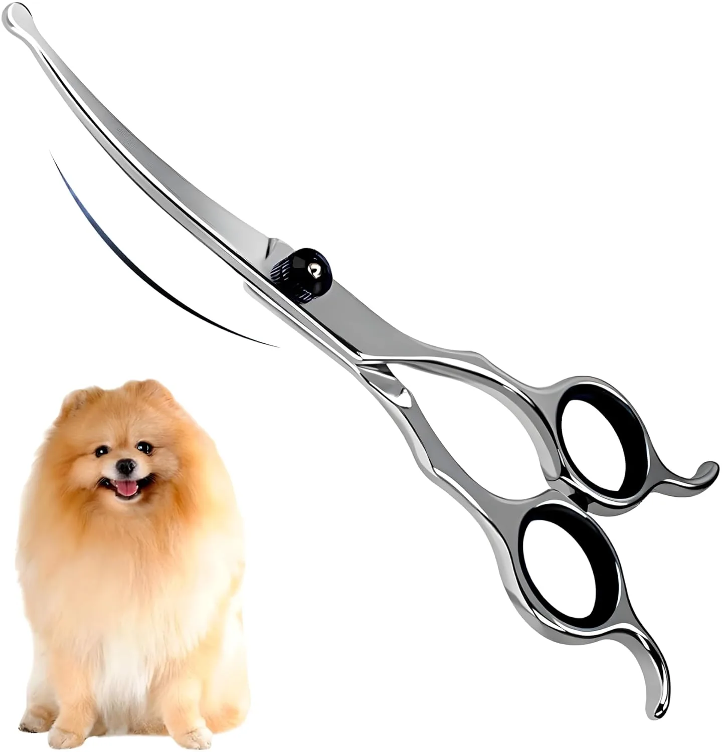 In-Depth Review: best pet grooming scissors - Upwards Curved Dog Grooming Scissors 6.69 inches Round Tips Pet Grooming Shears for Dog Cat on Face Paw 2 best pet grooming scissors